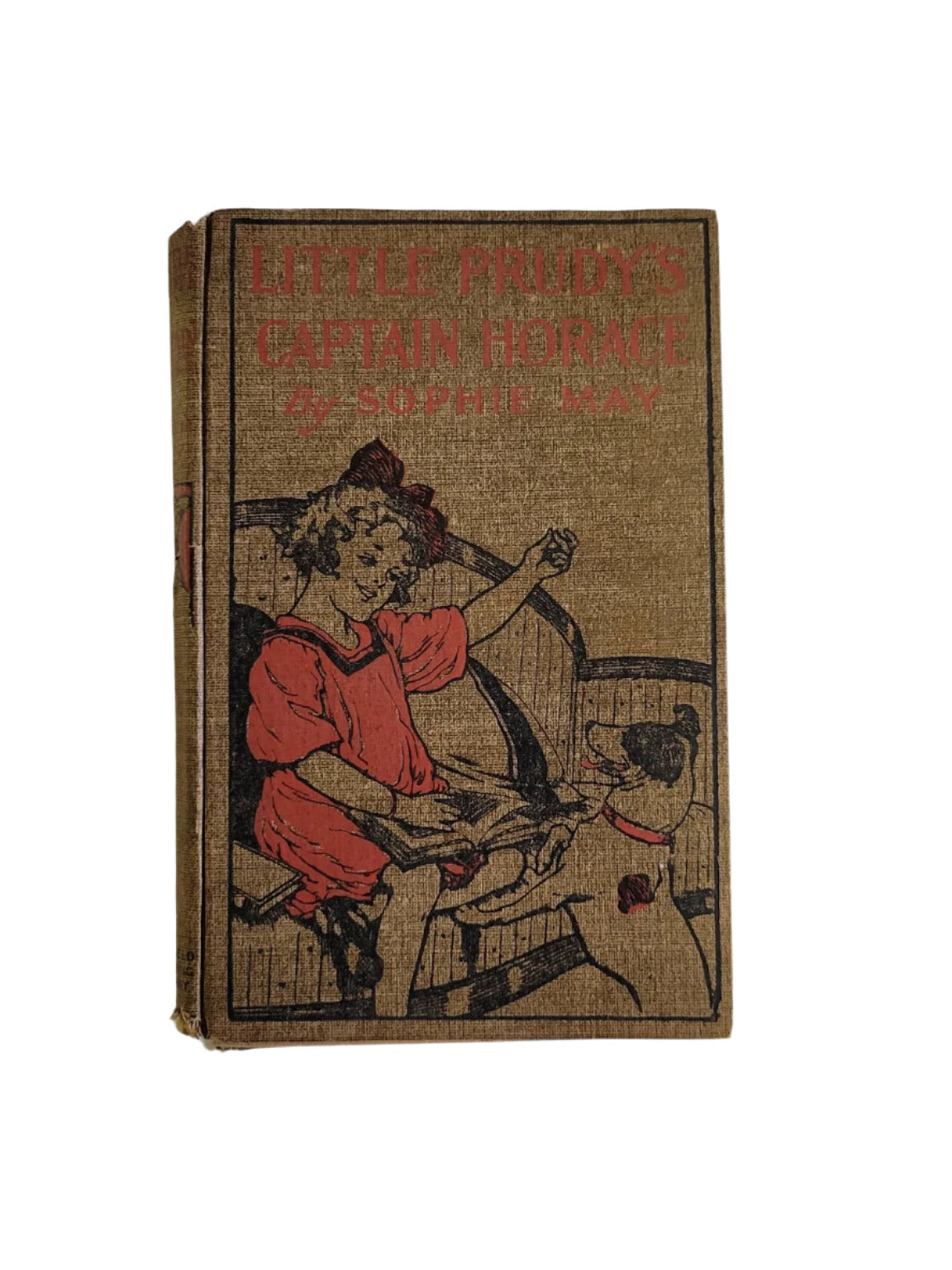 "Little Prudy's Captain Horace" by Sophie May – Antique Juvenile Fiction Hardcover