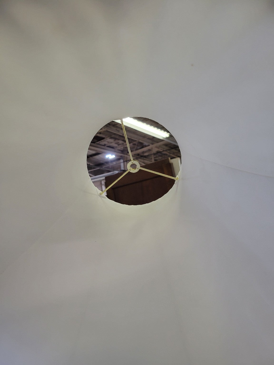 Pleated Empire Lampshade – Classic White Fabric with Spider Fitter