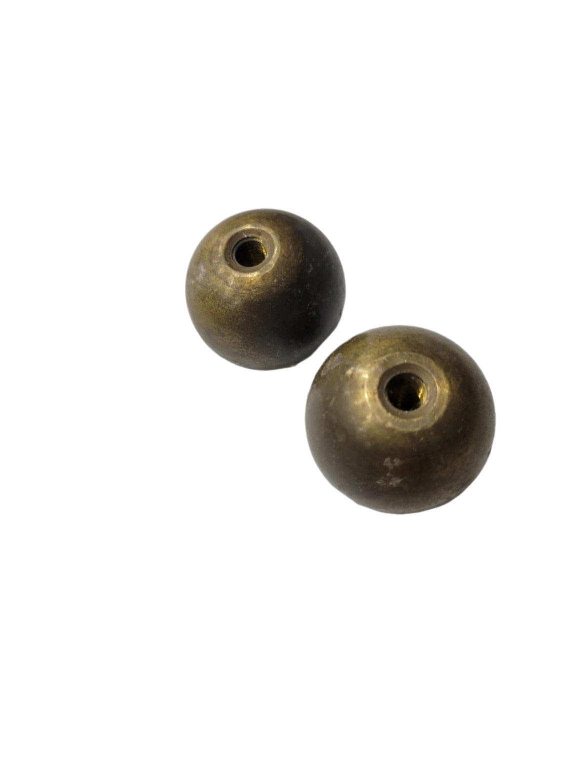 Pair of Solid Brass Ball Finials