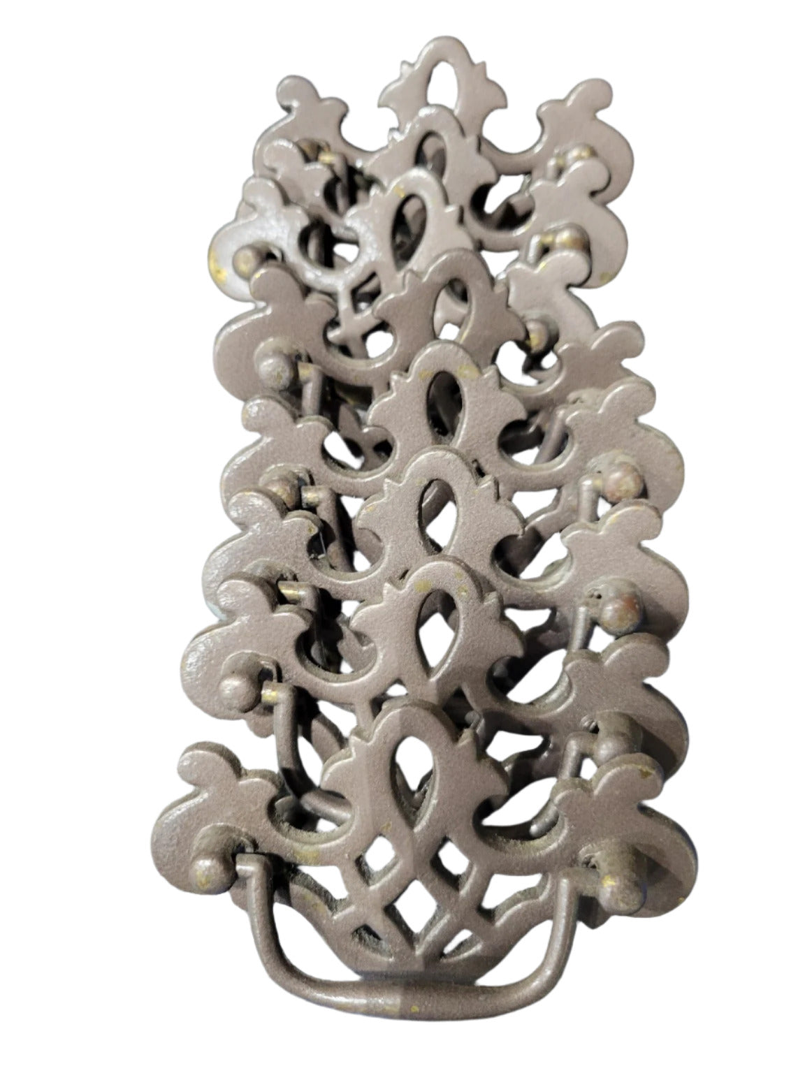 Ornate Cast Brass Drawer Pulls – Set of 8