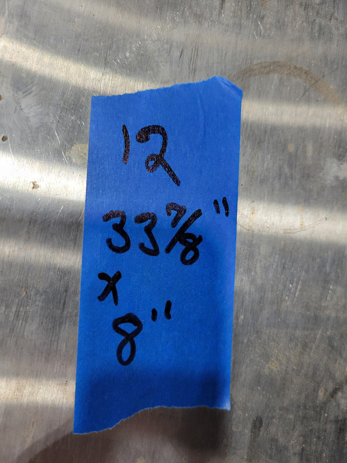 Vintage Aluminum Kick Plate – 33⅞" x 8"
