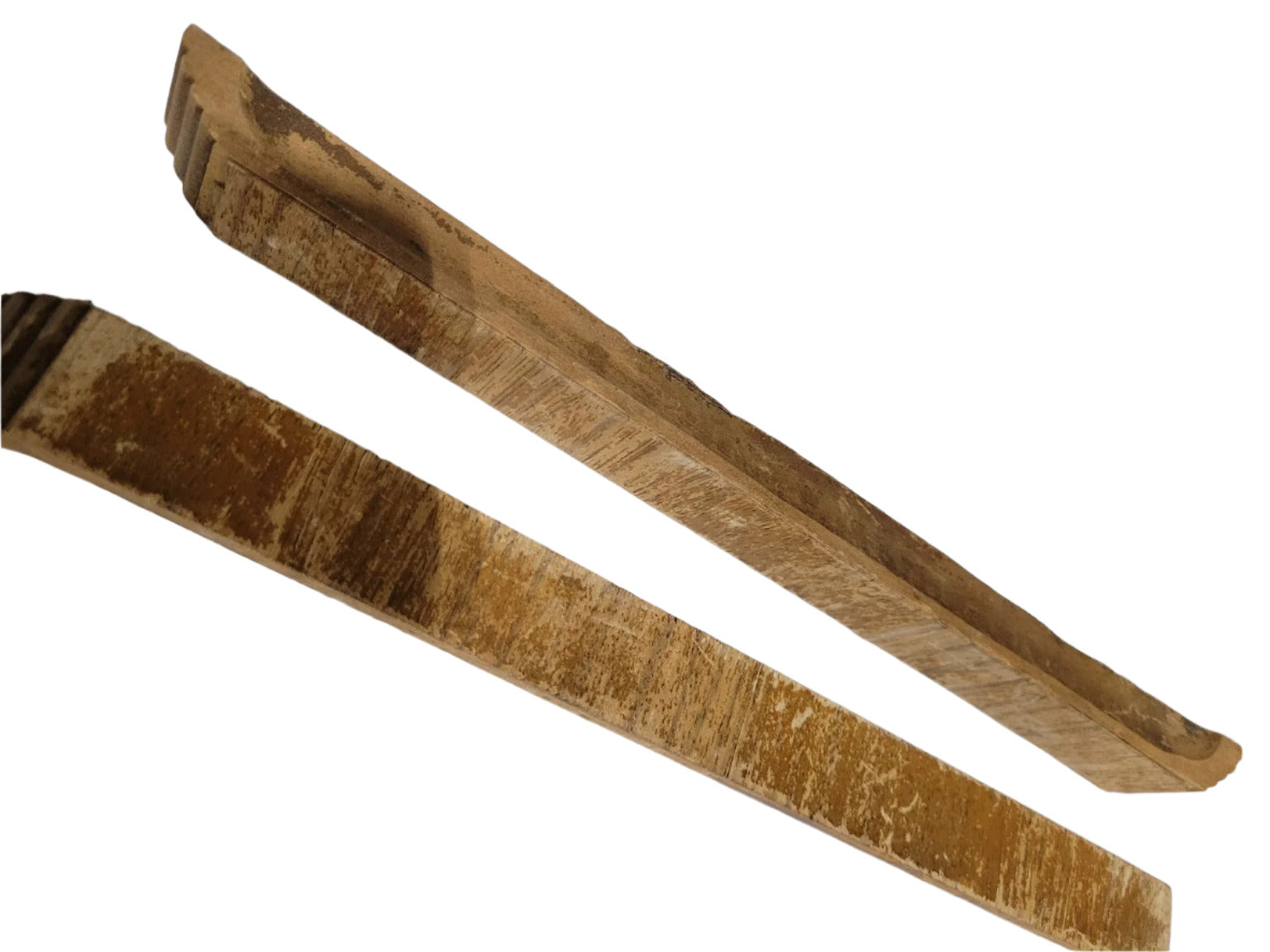 Set of 2 Art Deco Drawer Pulls – Fluted Oak