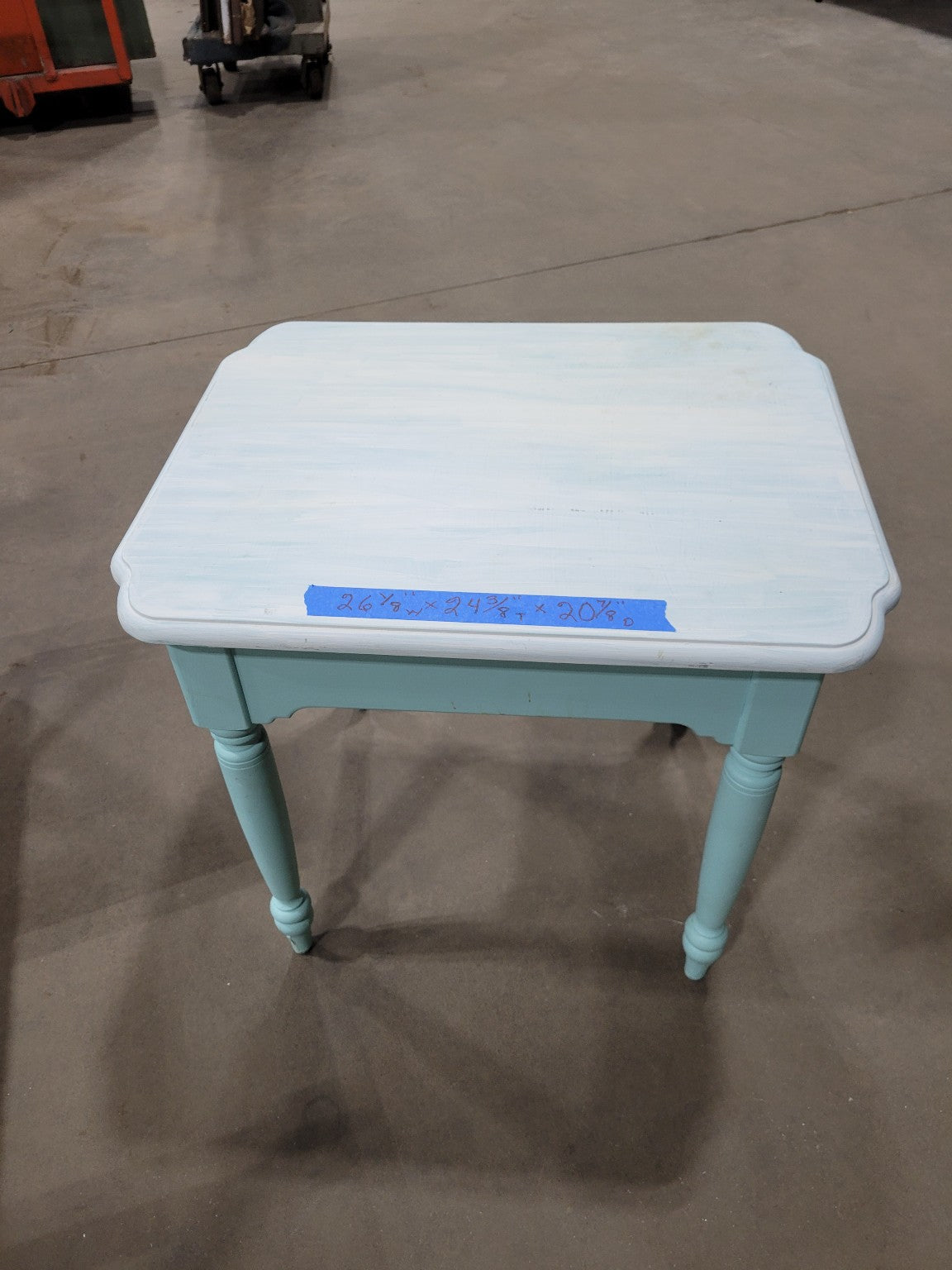 Painted Two-Tone Farmhouse Accent Table