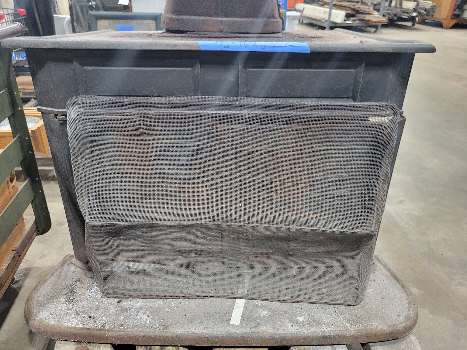 Franklin Fireplace Insert with Decorative Cast Iron & Original Accessories