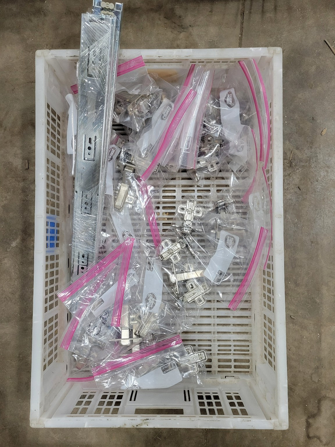 Full Cabinet Component Lot (Doors, Drawers, Hardware)