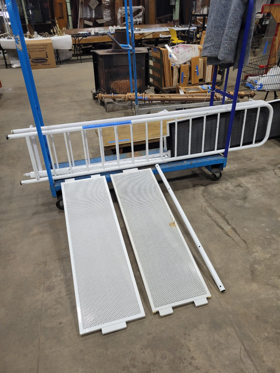 Heavy-Duty White Powder-Coated Metal Adjustable Shelving Unit