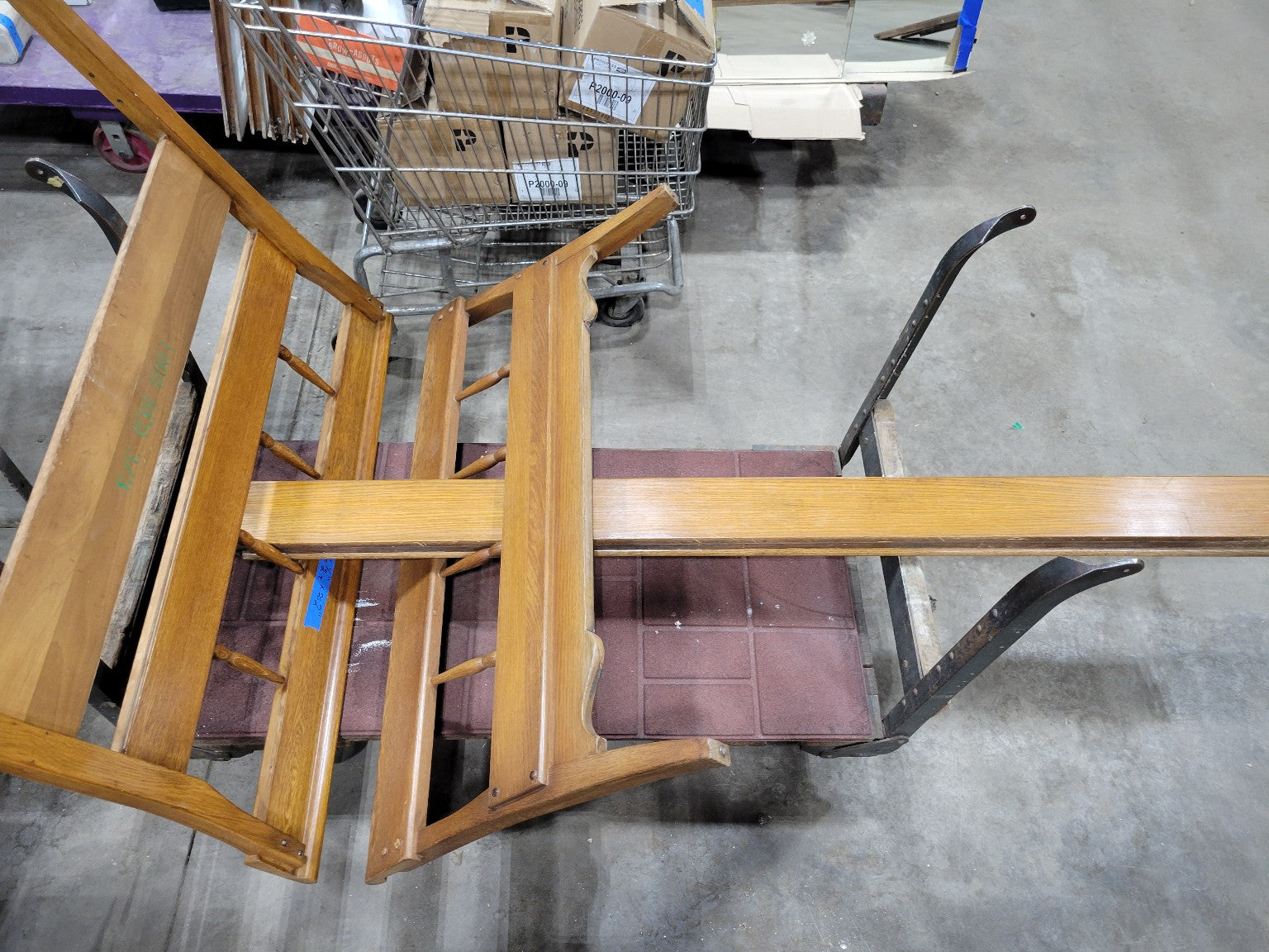 Vintage Solid Oak Full-Size Bed Frames – (Quantity: #2 at time of listing)