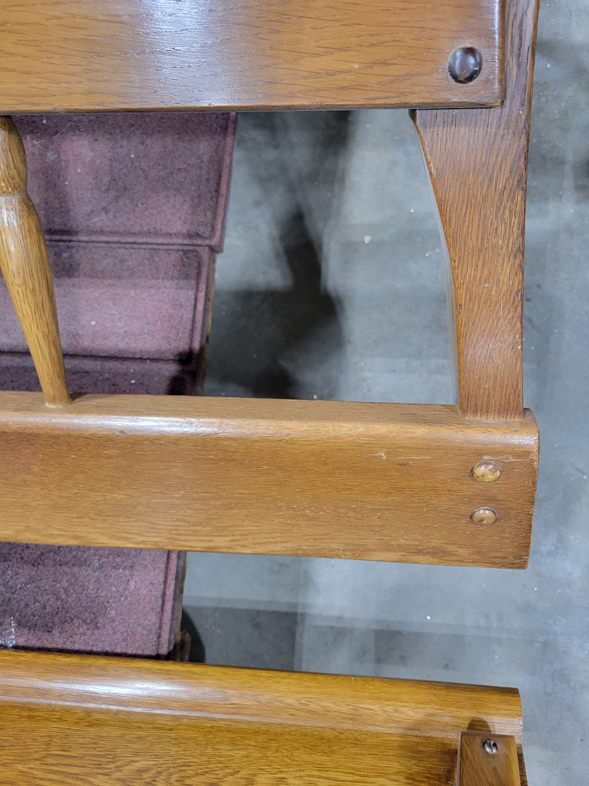 Vintage Solid Oak Full-Size Bed Frames – (Quantity: #2 at time of listing)