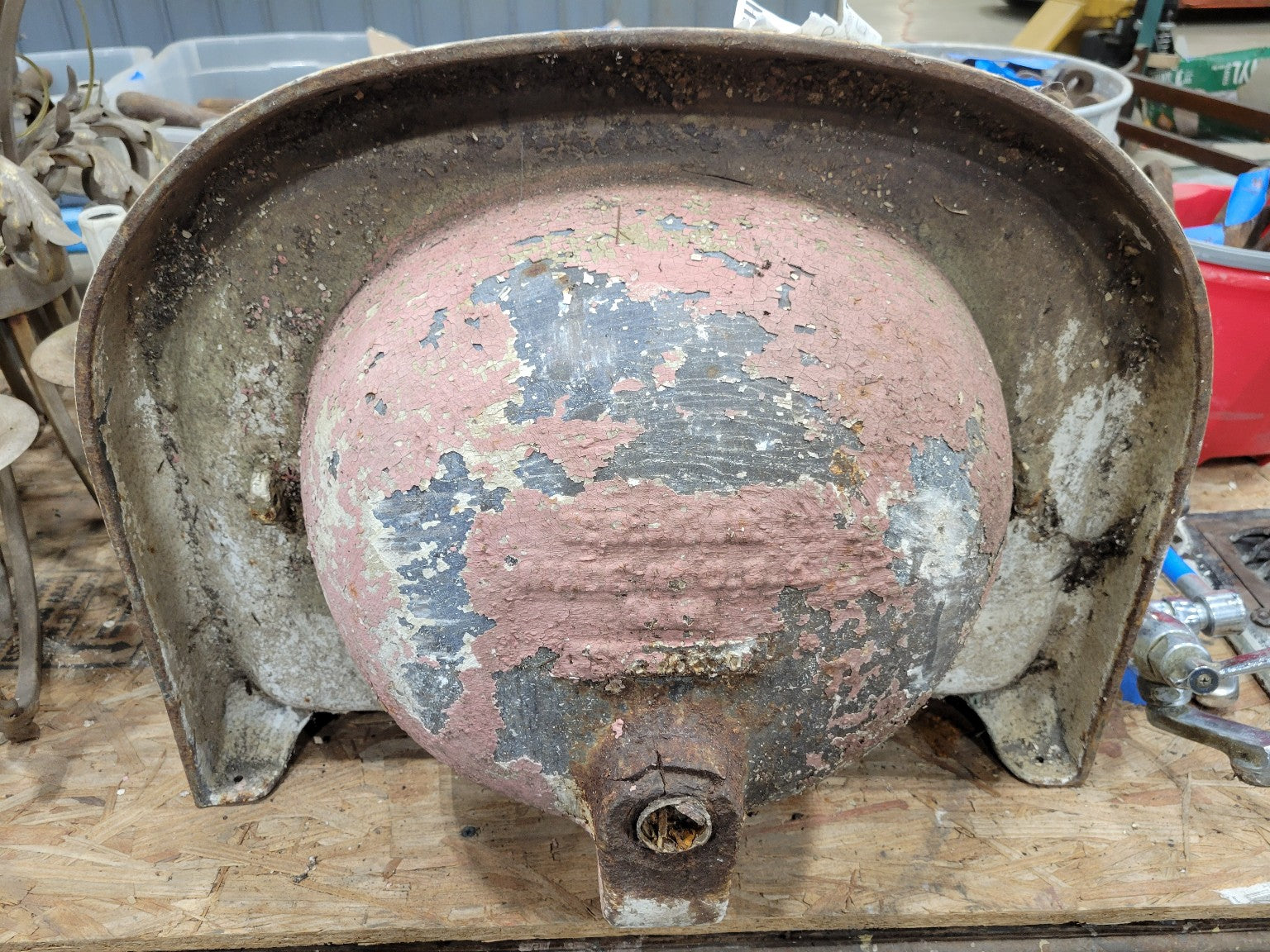 Antique Cast Iron Wall-Mount Sink
