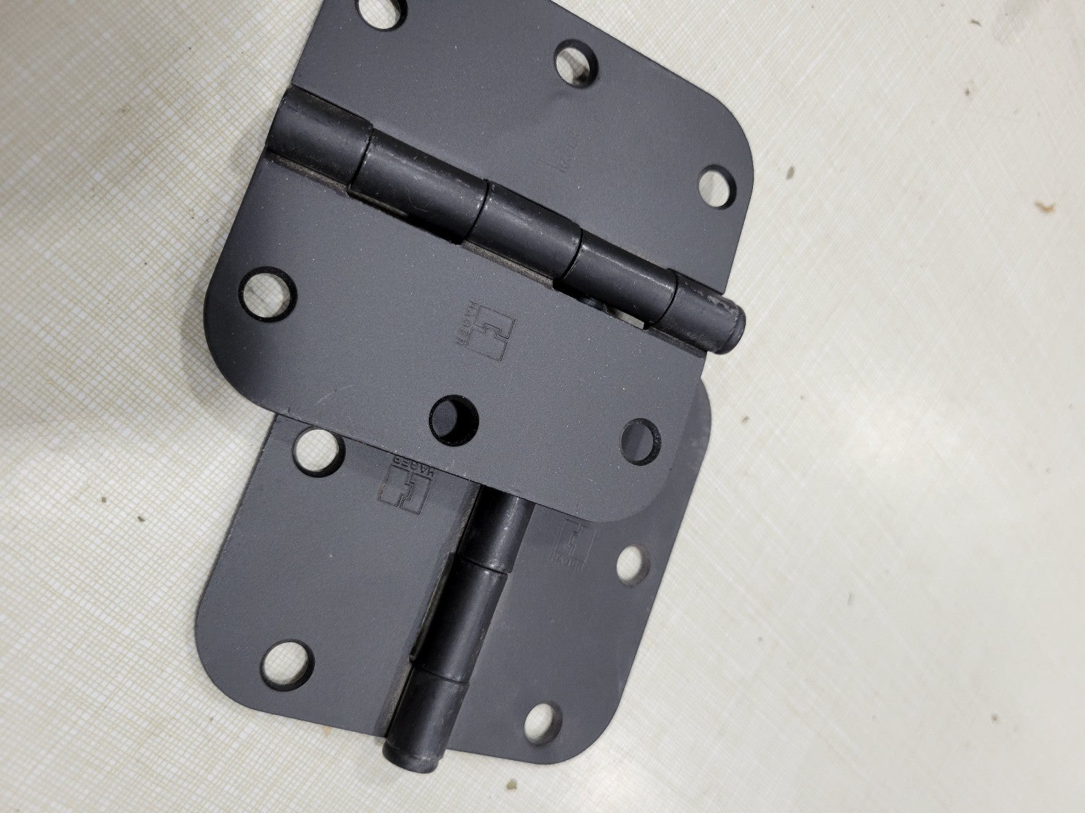 Pair of Matte Black Door Hinges