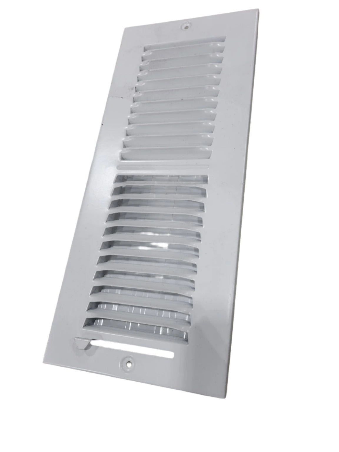 White Steel Adjustable Vent Register – 14" x 6" (Fits 12" x 4" Duct)