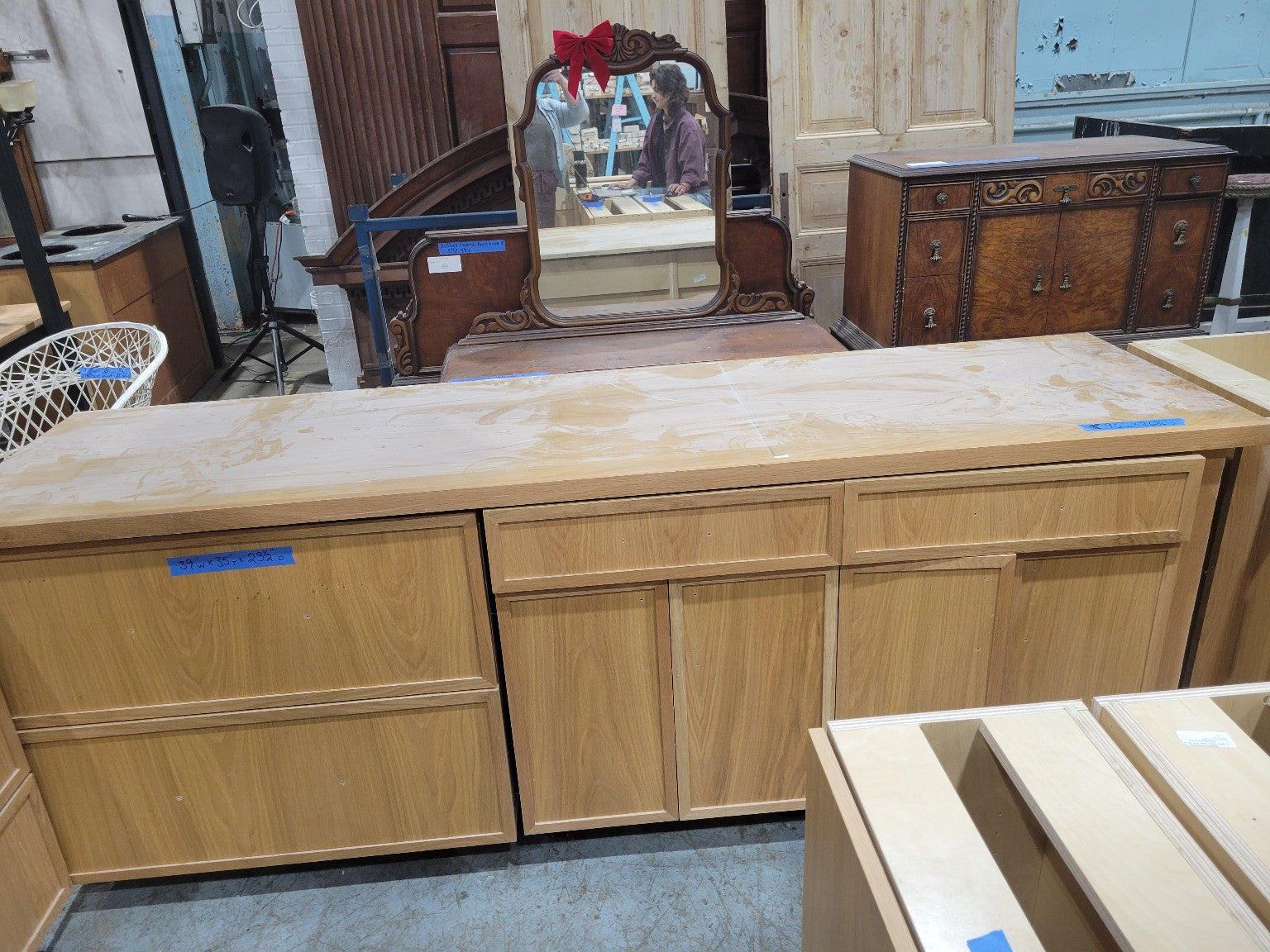 White Birch Side Board