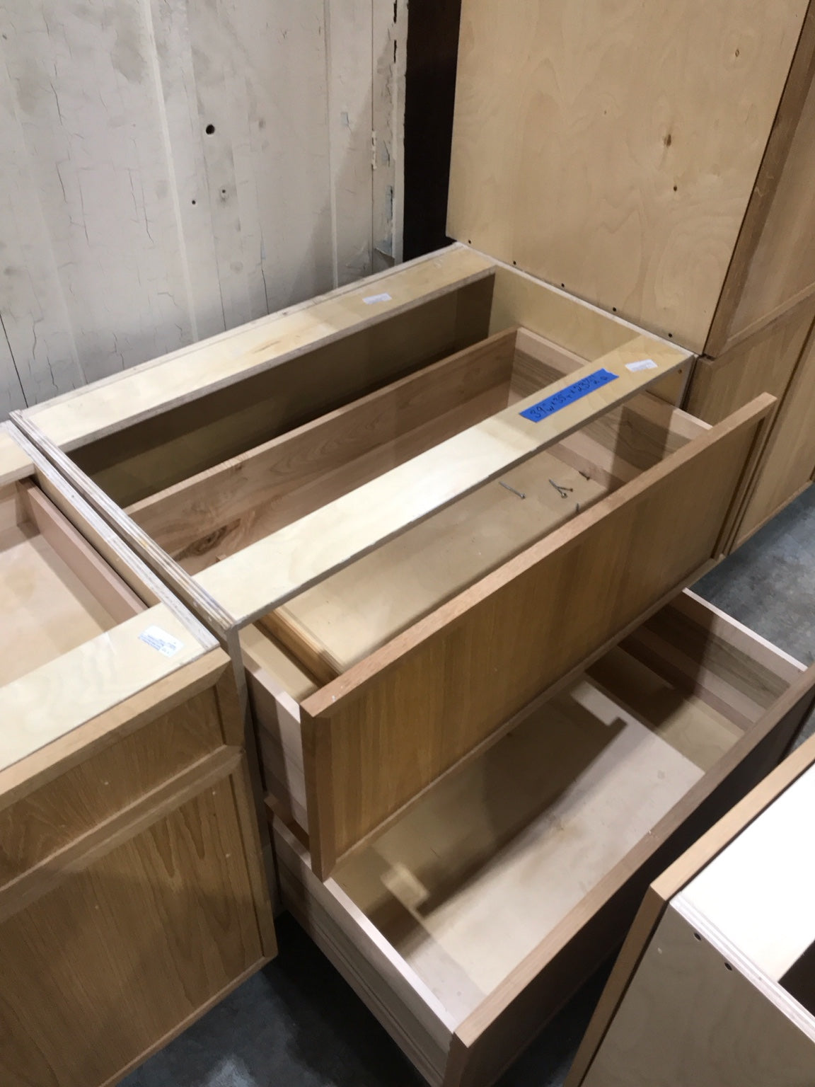 White Birch Base Cabinet with Two Deep Soft-Close Drawers