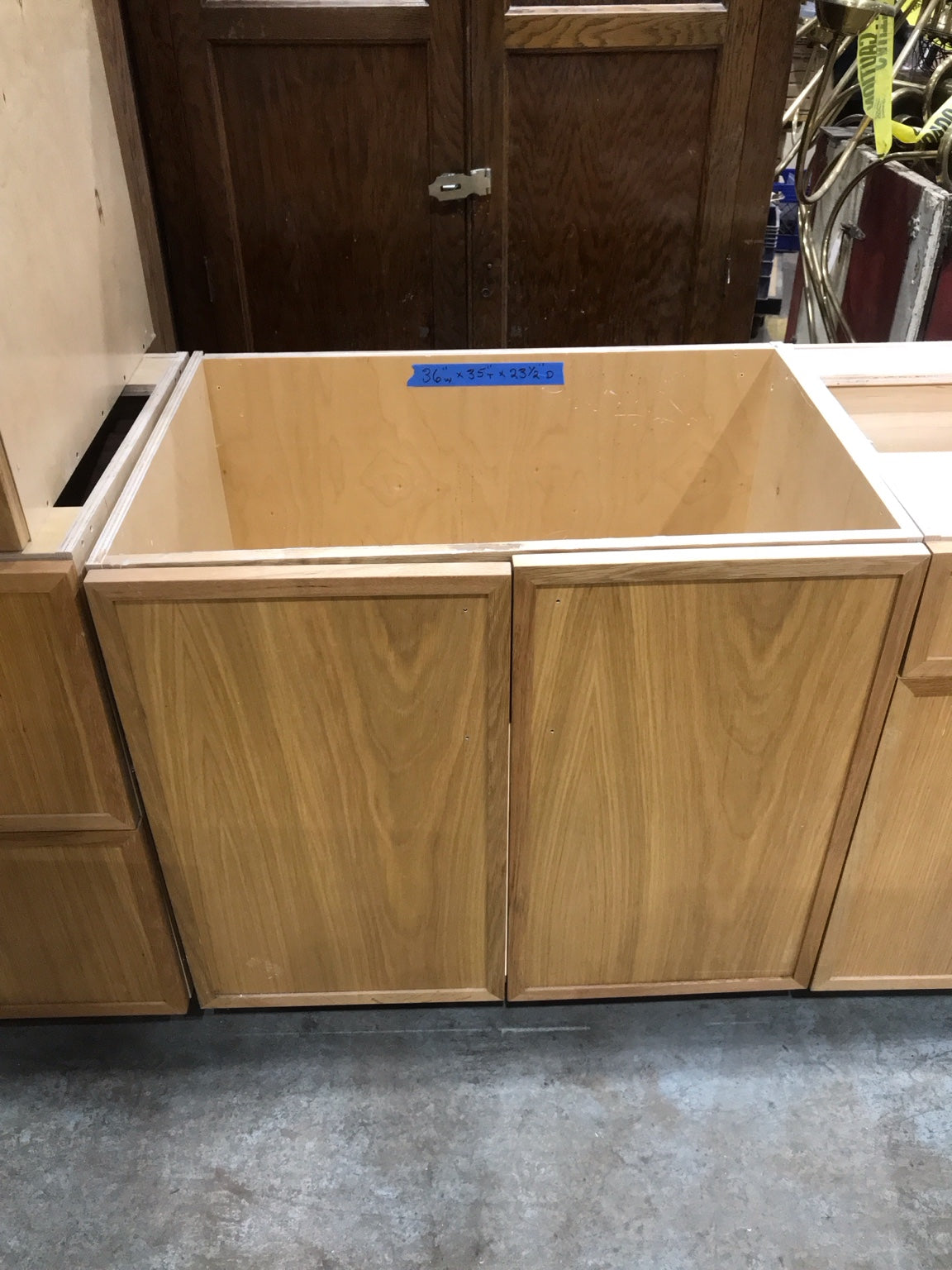 White Birch Sink Base Cabinet with Double Doors