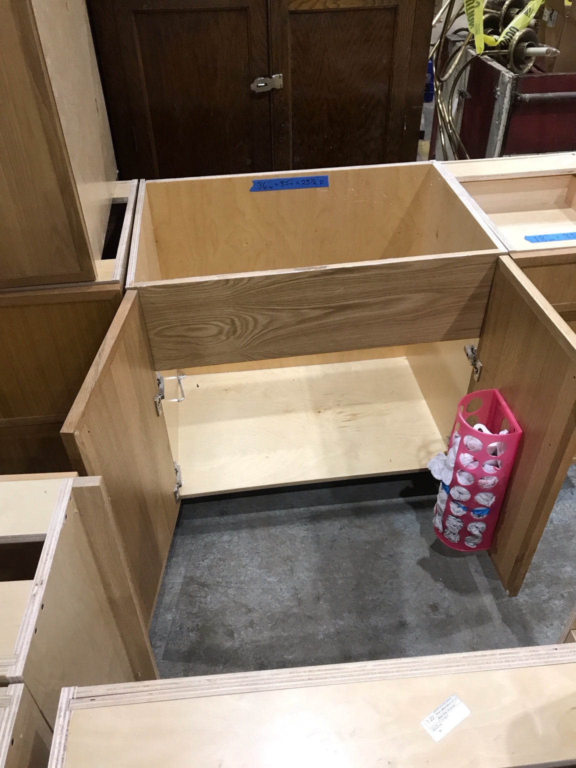 White Birch Sink Base Cabinet with Double Doors