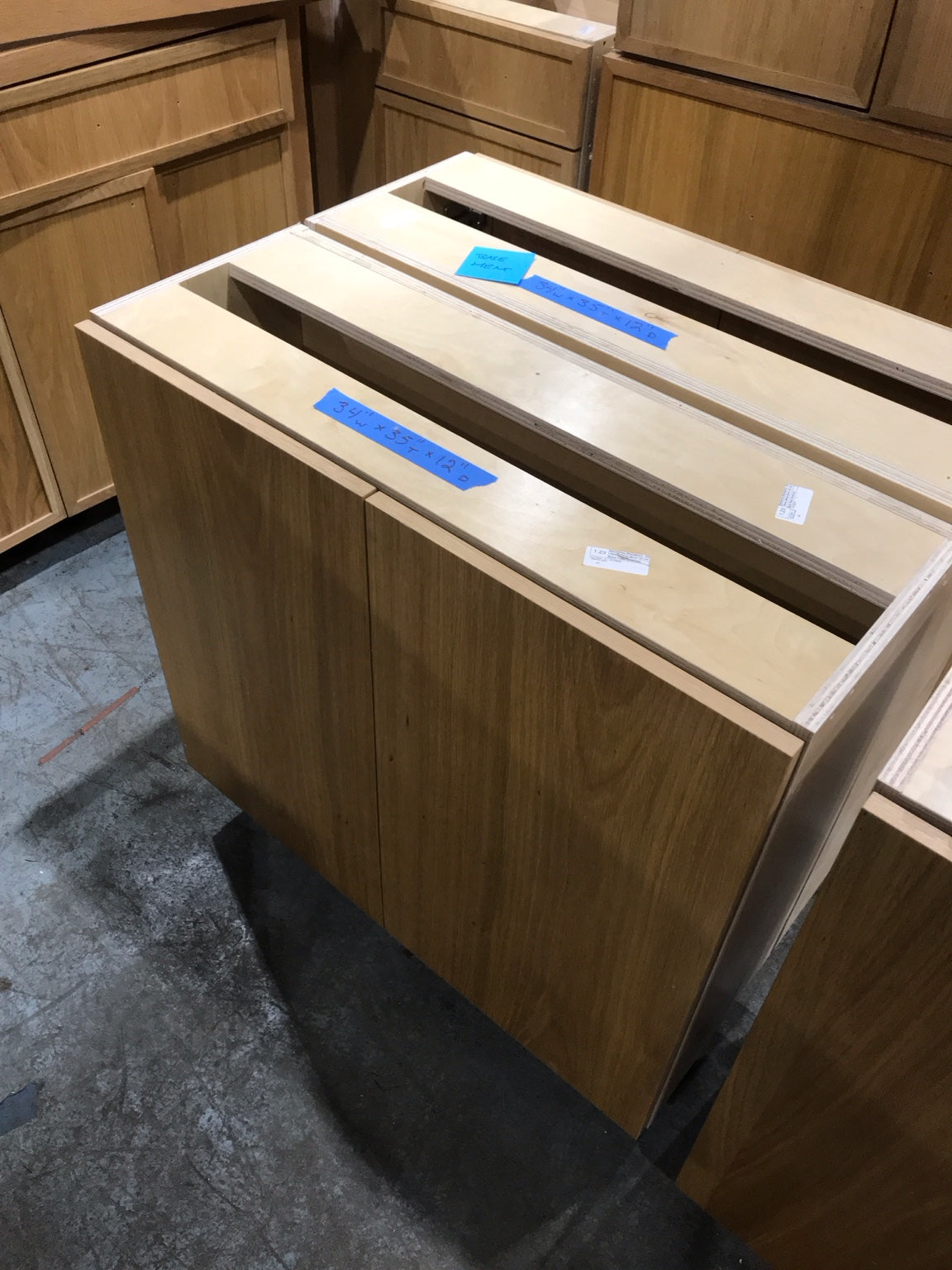 White Birch Push-to-Open Base Cabinet with Double Doors - Quantity #3 at time of listing