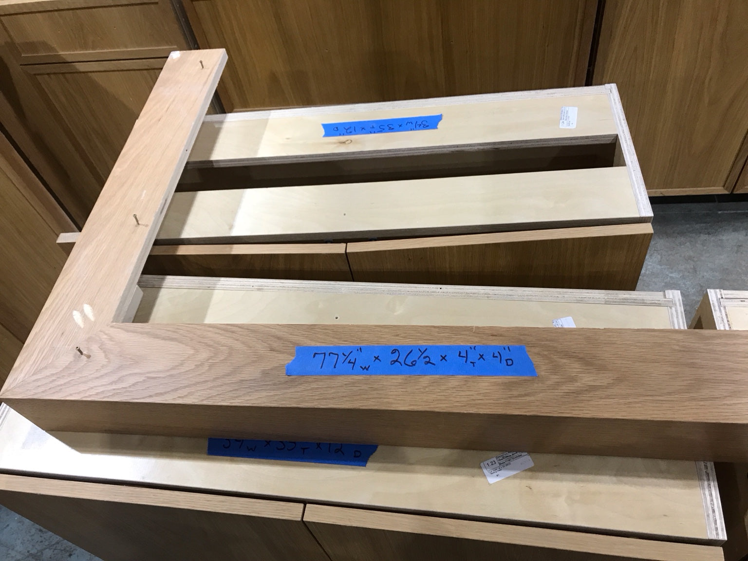 White Birch L-Shaped Baseboard Molding Piece