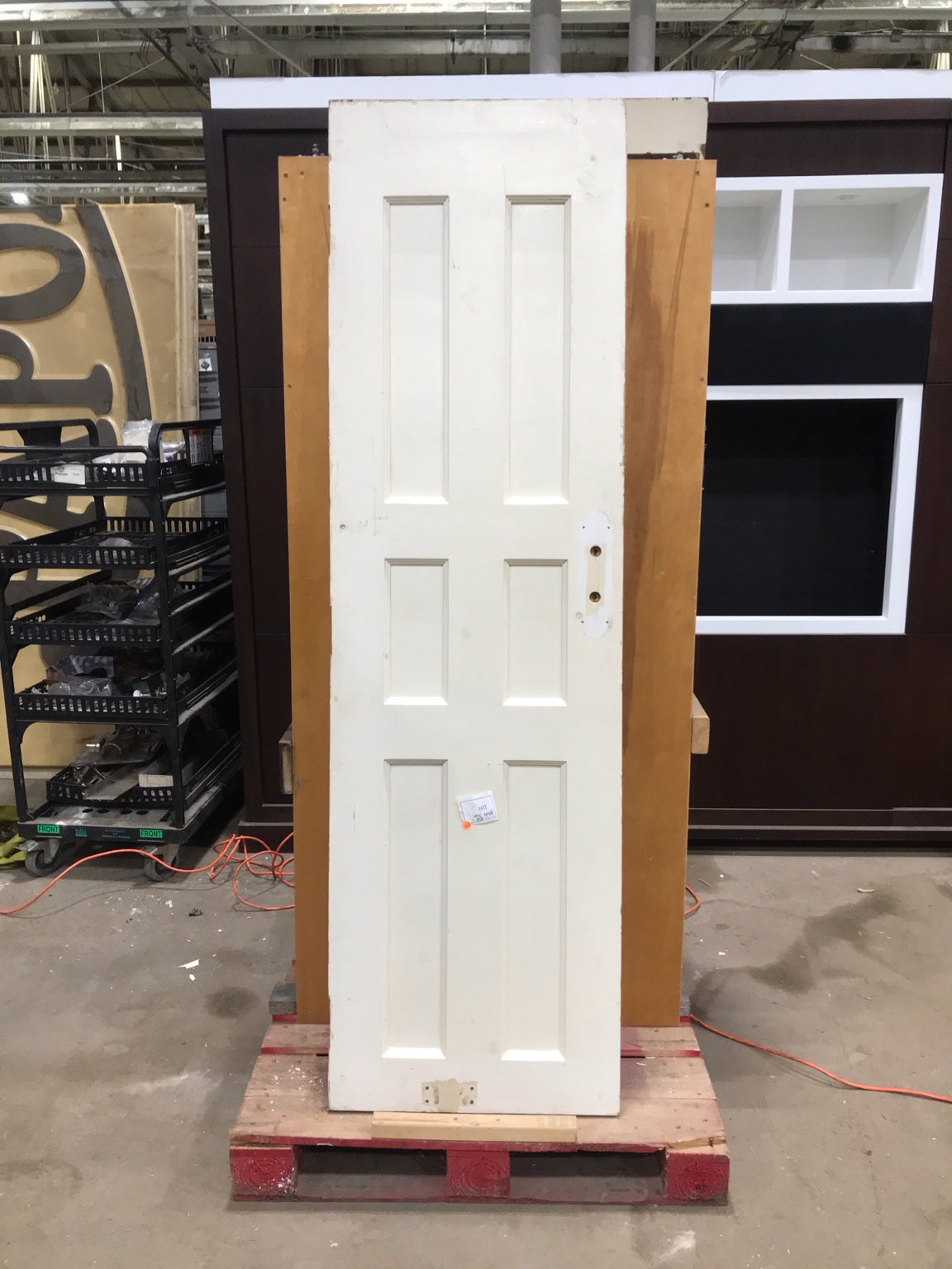 Vintage 6-Panel Wood Door