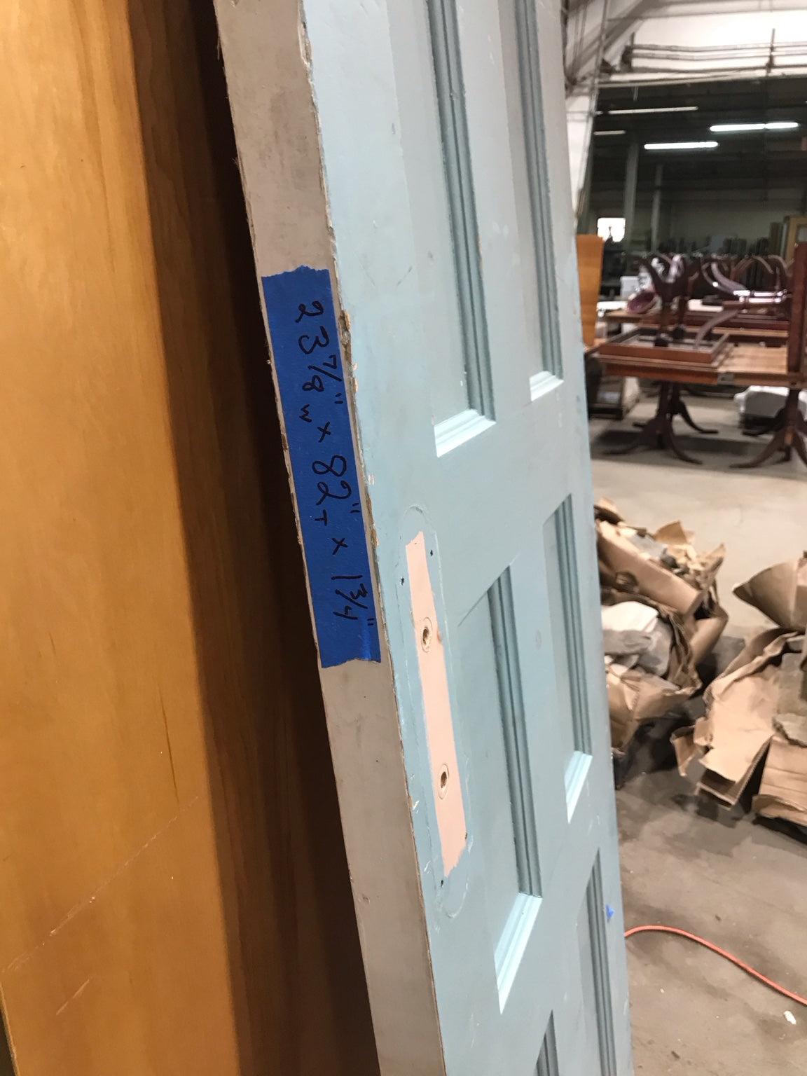 Vintage 6-Panel Wood Door