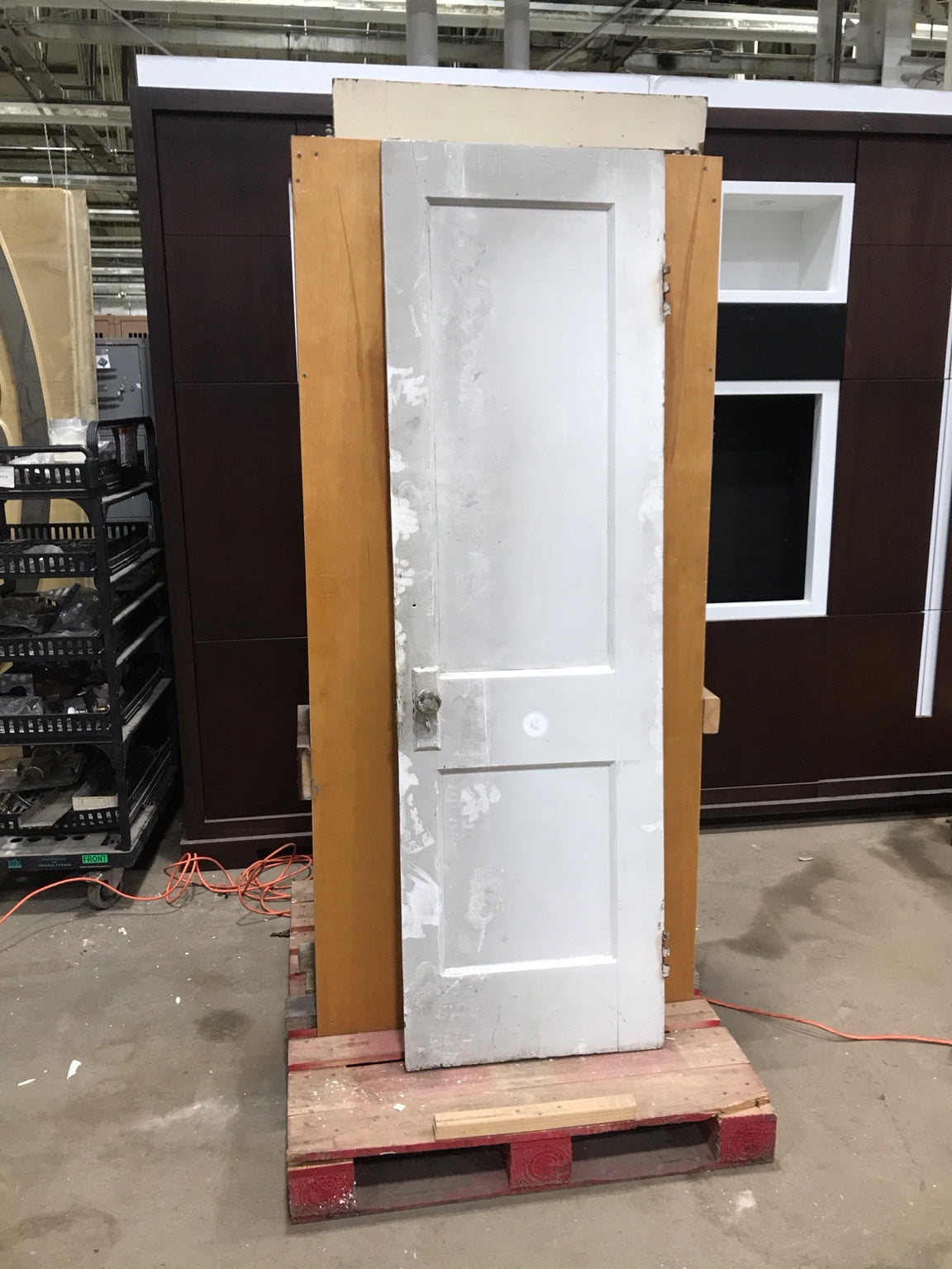 Vintage 2-Panel Wood Interior Door