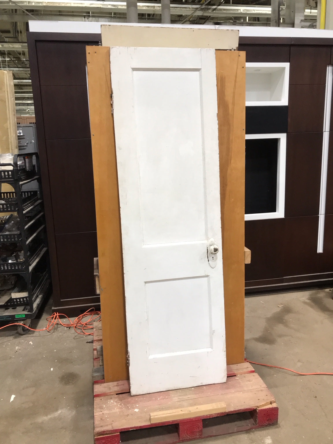 Vintage 2-Panel Wood Interior Door
