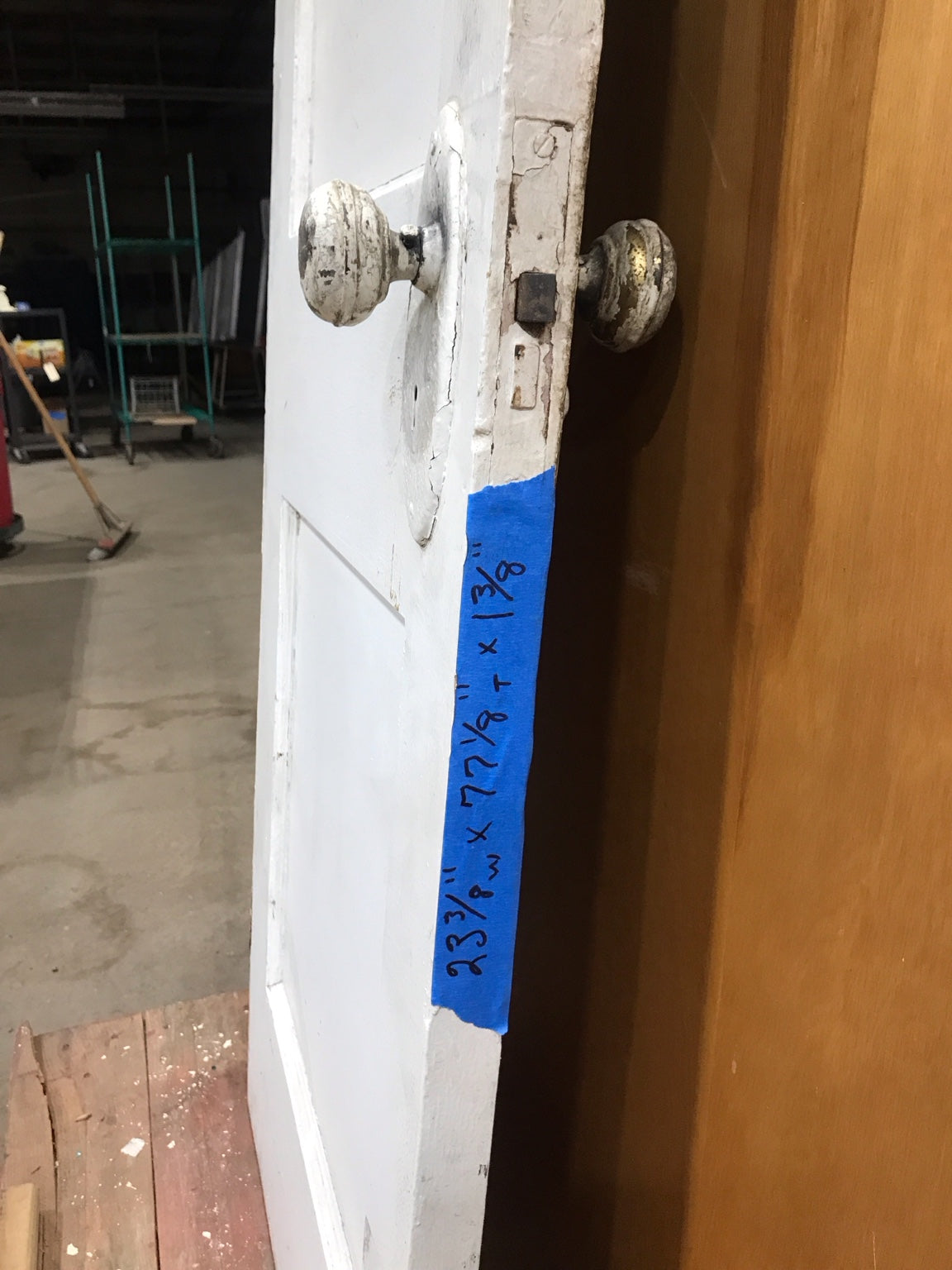 Vintage 2-Panel Wood Interior Door