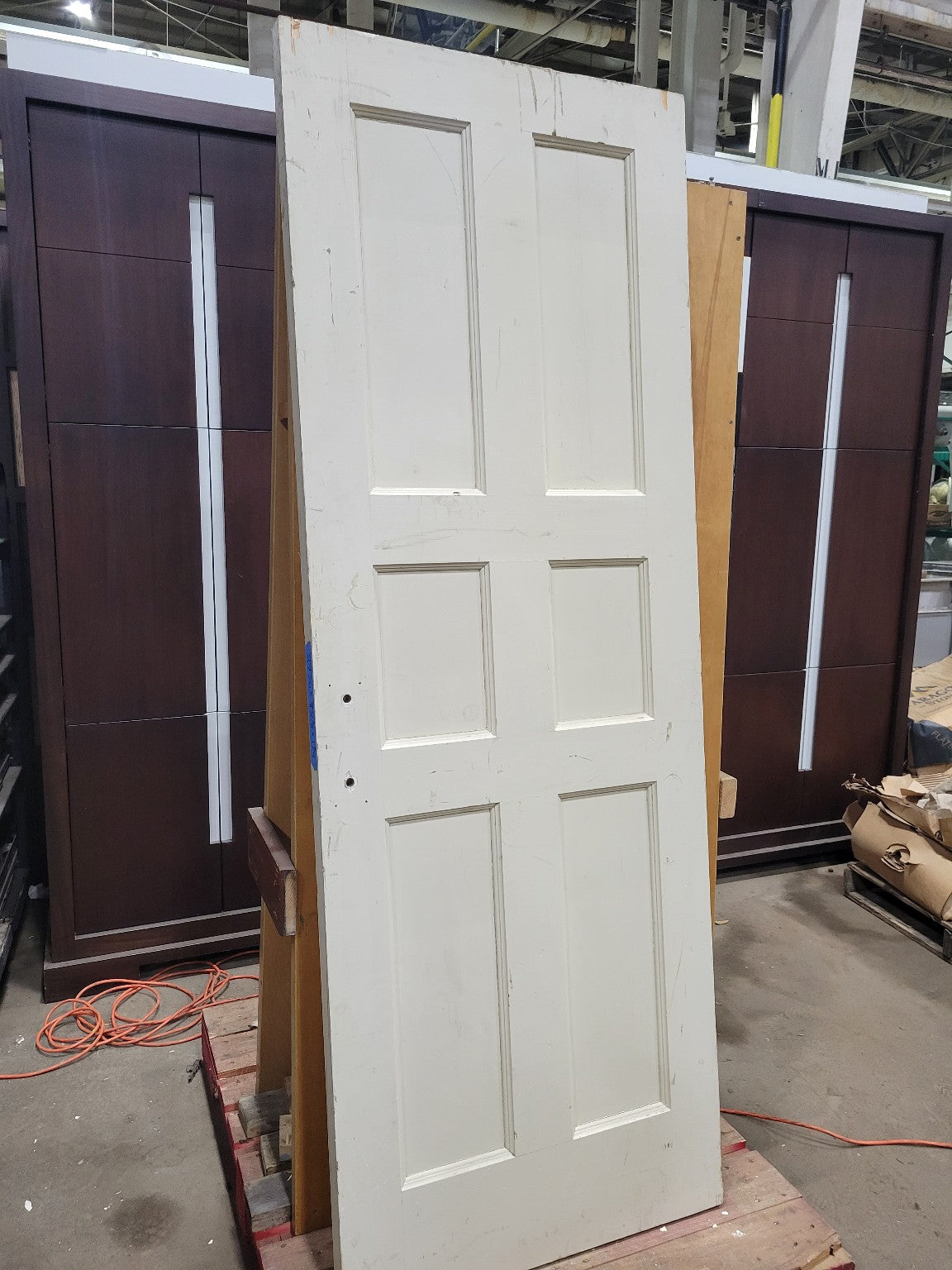 Vintage 6-Panel Wood Door