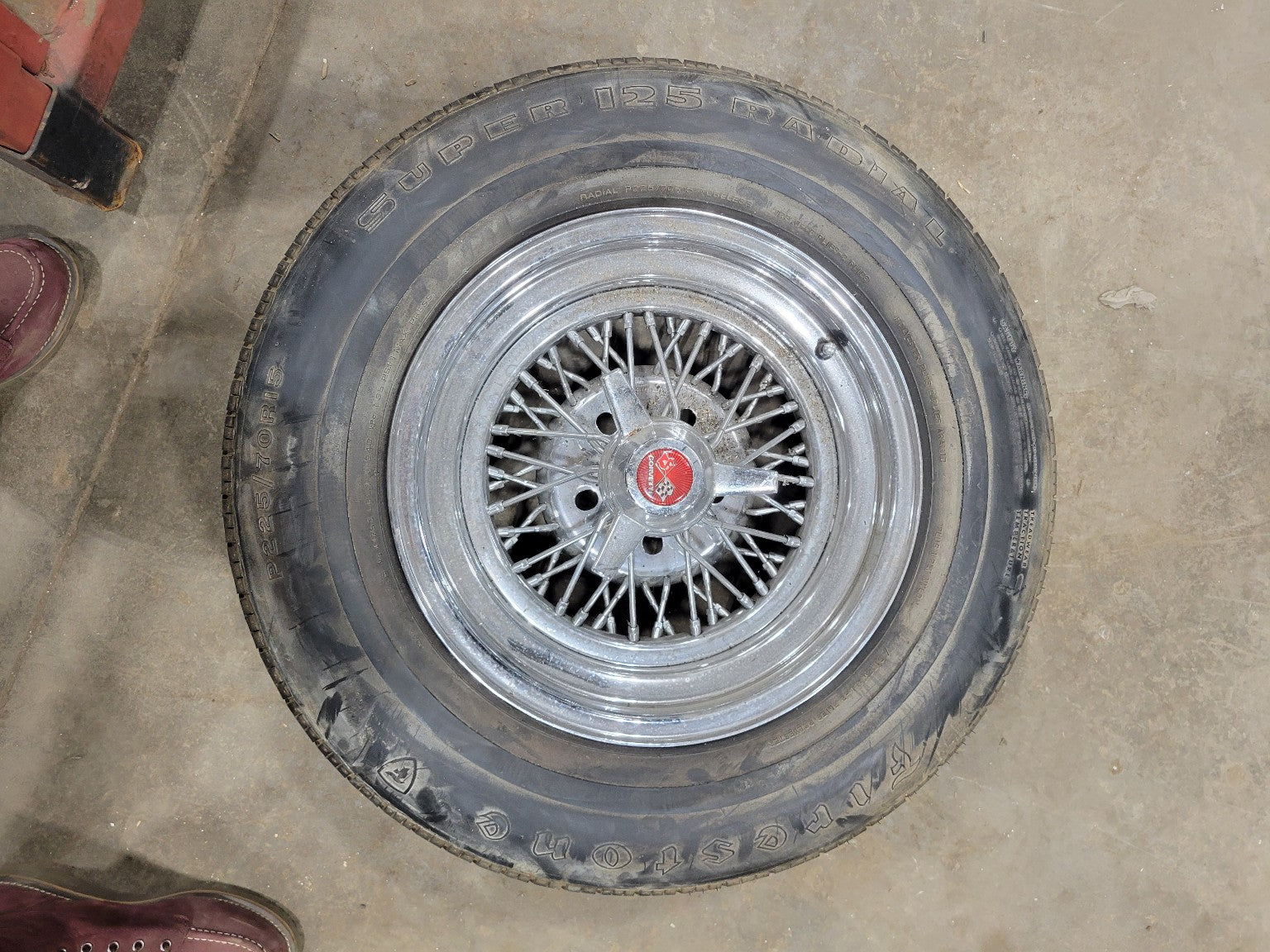 Corvette Spoked Radial Tires and Wheels - 1970s - Quantity: #3 at time of listing