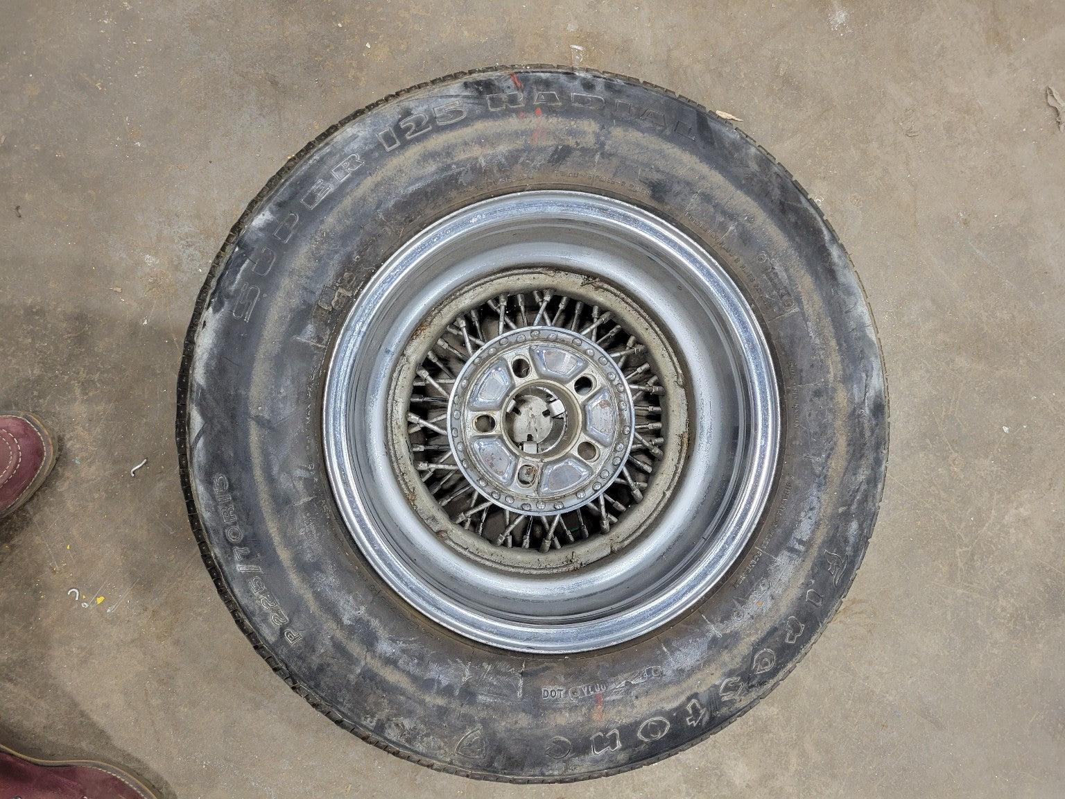 Corvette Spoked Radial Tires and Wheels - 1970s - Quantity: #3 at time of listing