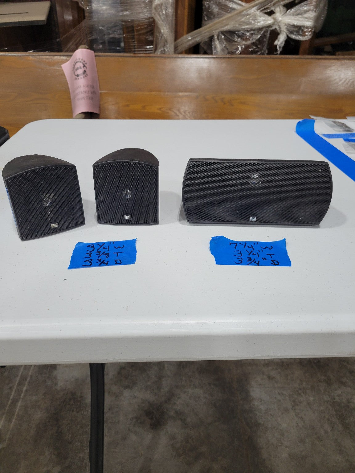 Set of 3 Dual Electronics Compact Speakers