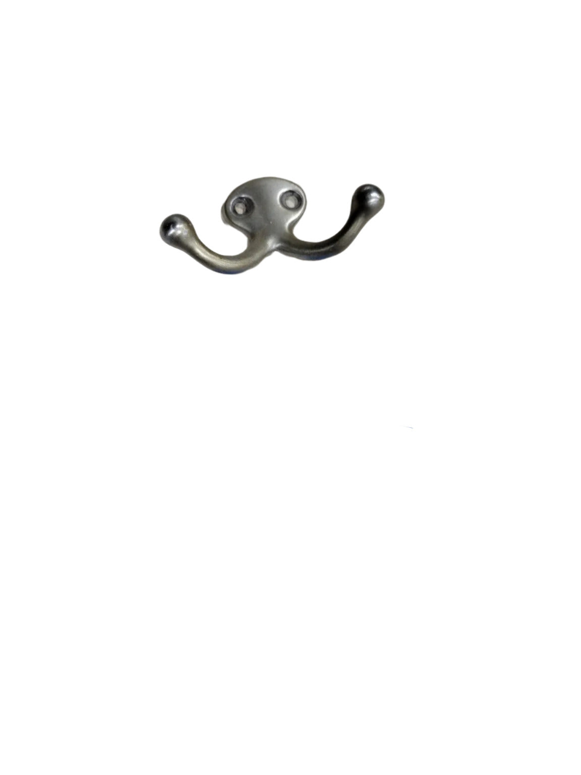Single Vintage Double Hook – Wall Mount Coat or Hat Hook