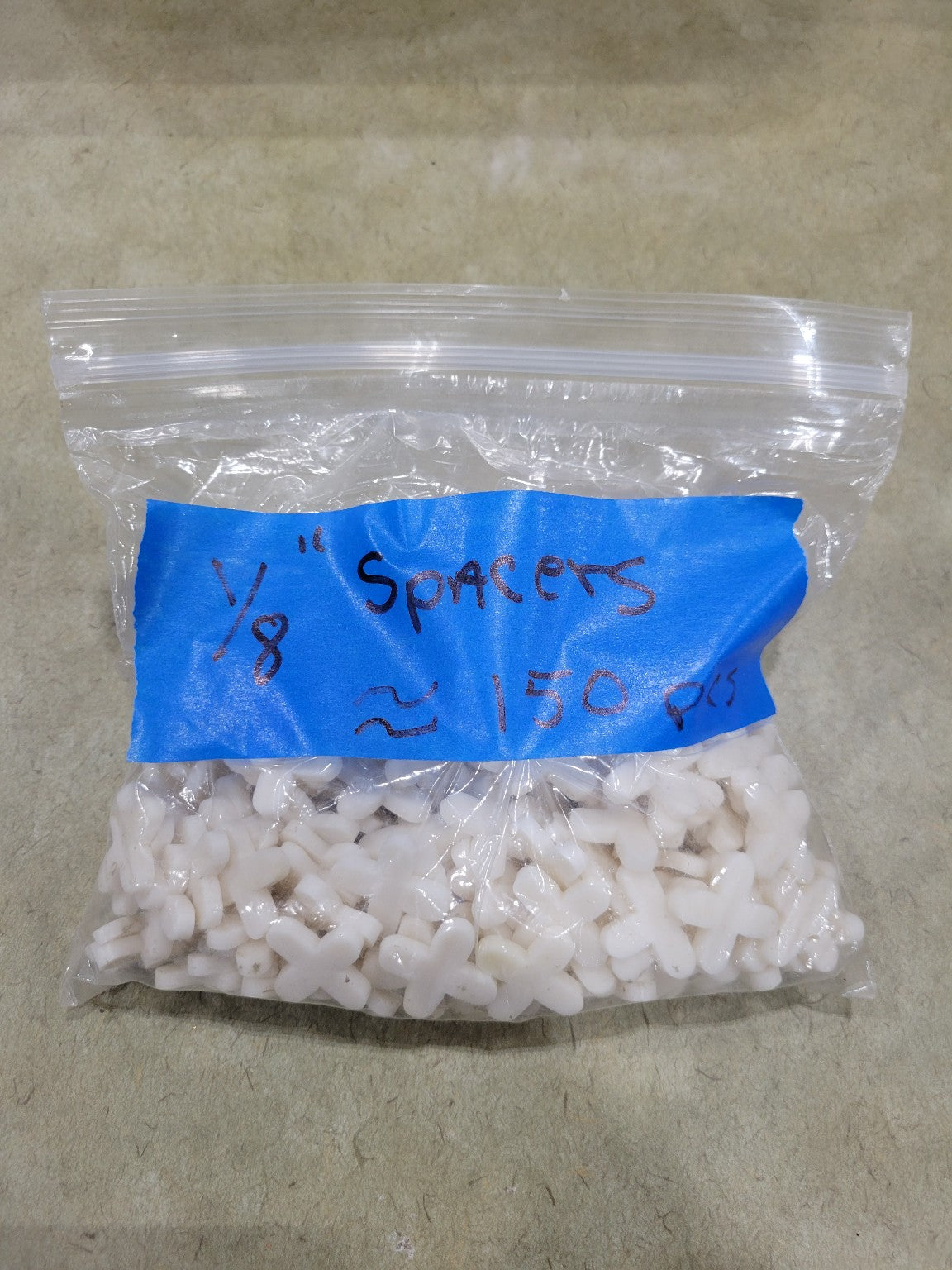 Bag of ⅛" Tile Spacers - Approx. 150 Pieces