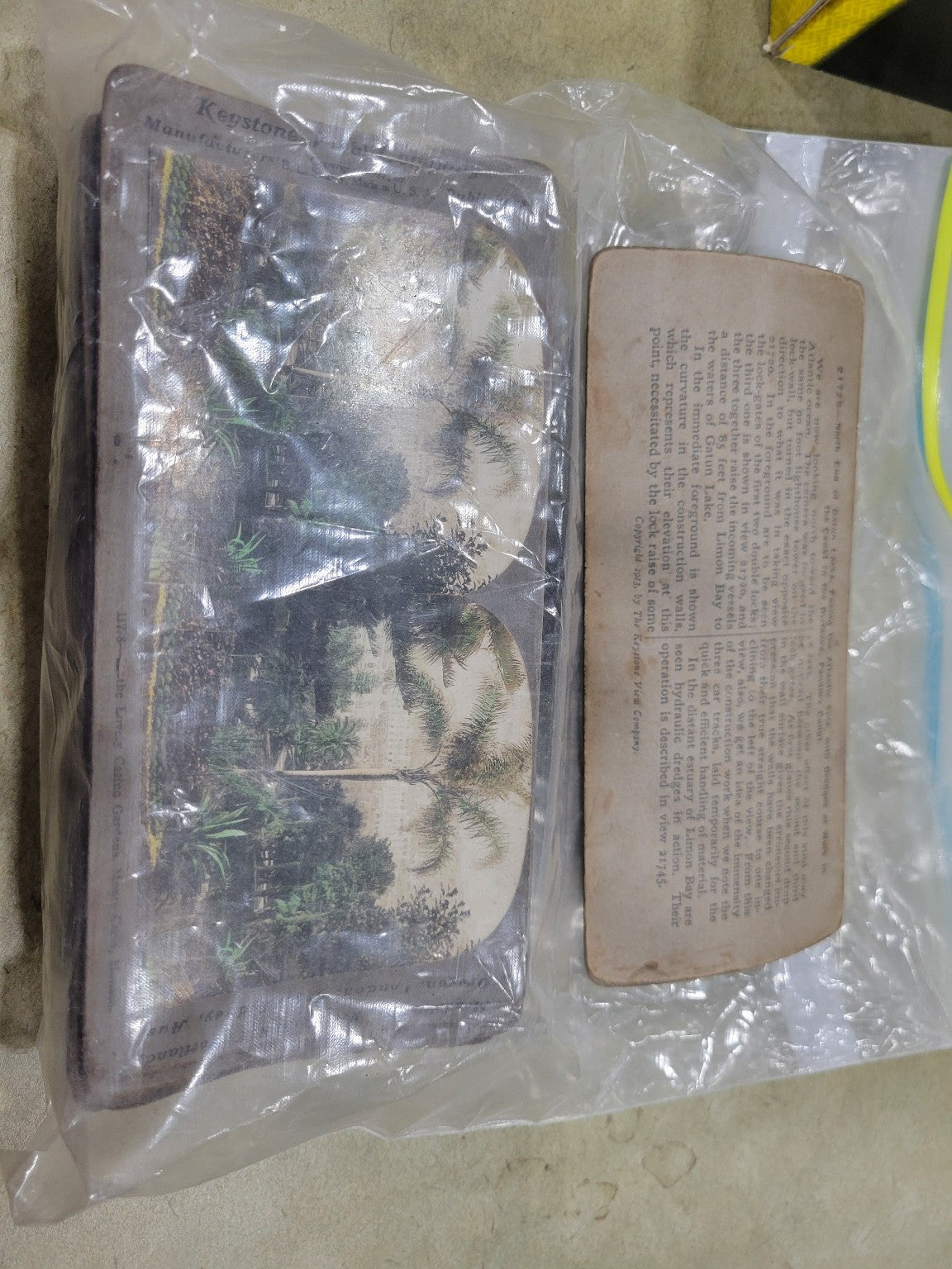 Antique Keystone View Company Stereoscope Viewer with Card Set