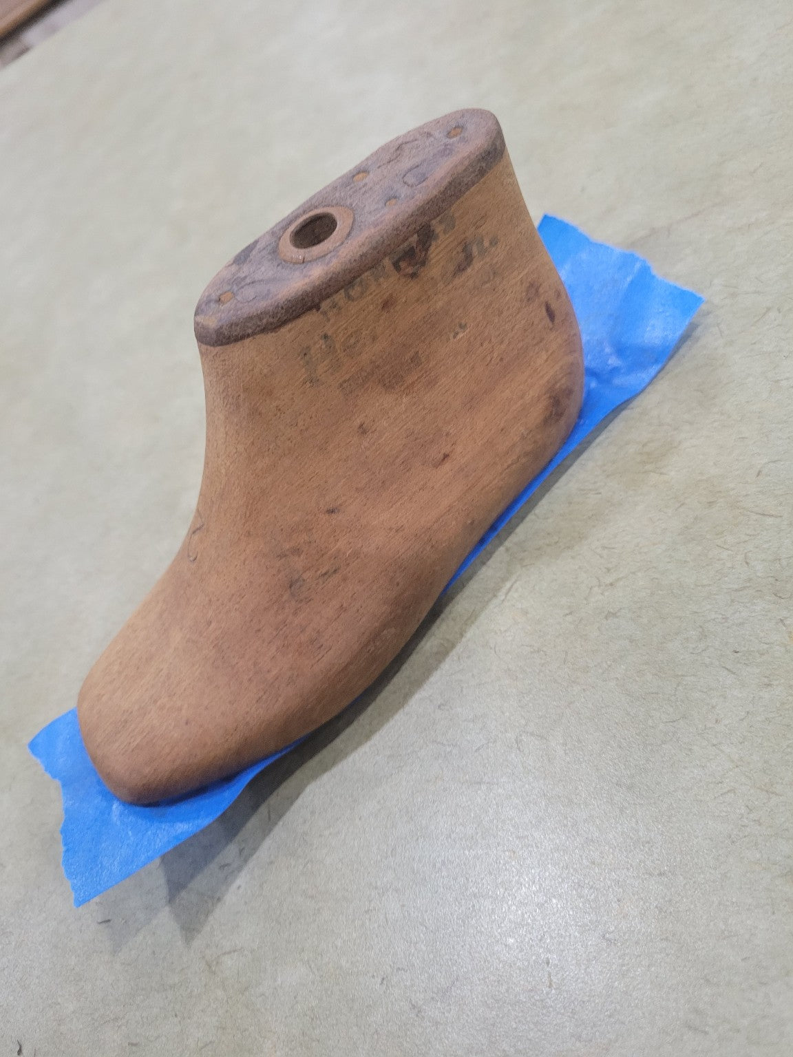 Vintage Child's Wooden Shoe Last