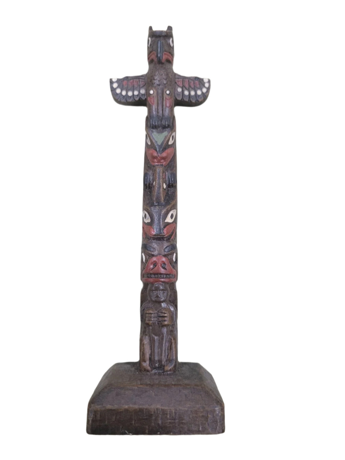 Vintage Hand-Painted BOMA Canadian Totem Pole