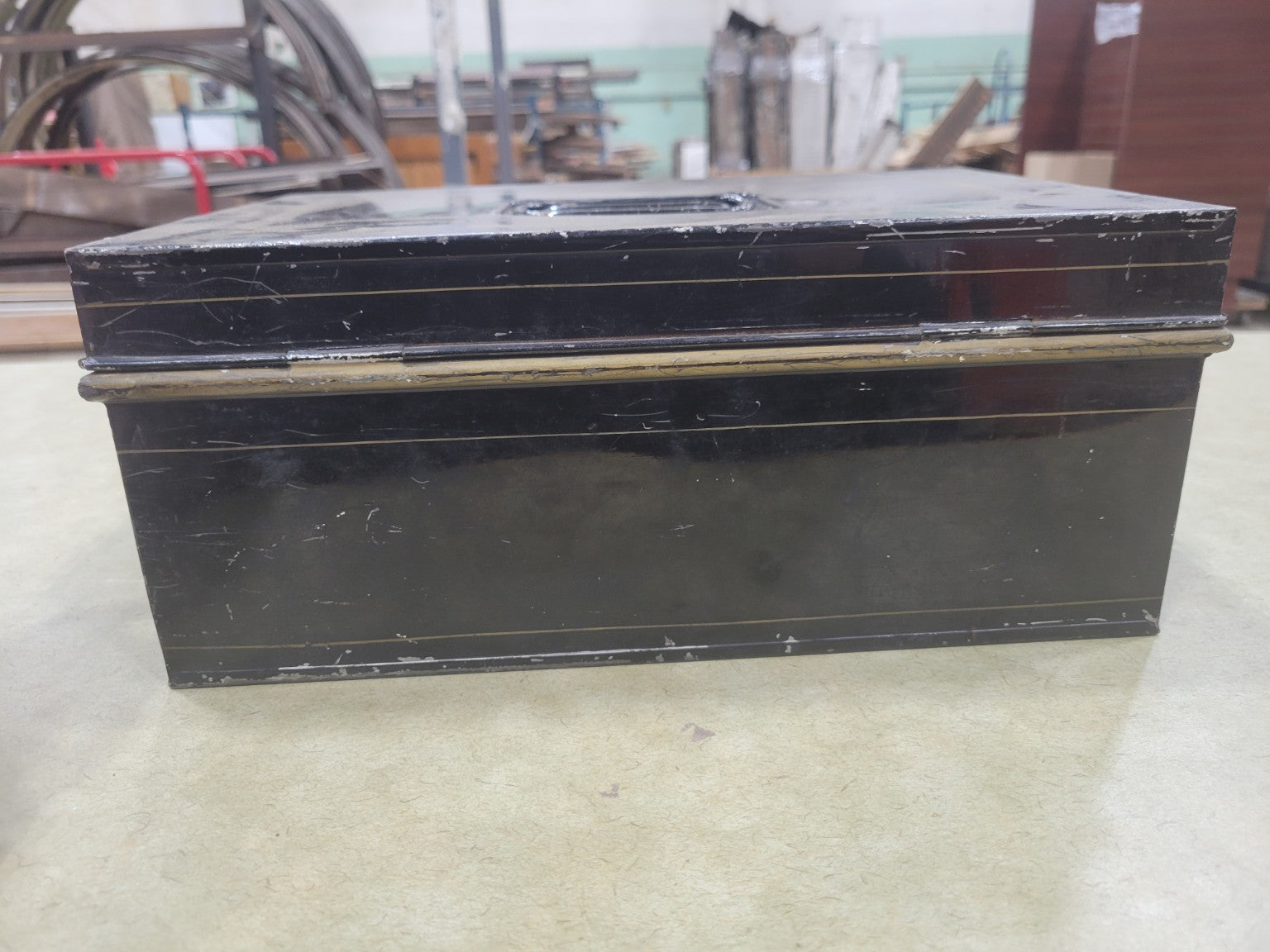Vintage Toledo Gas Meter Company Metal Lockbox