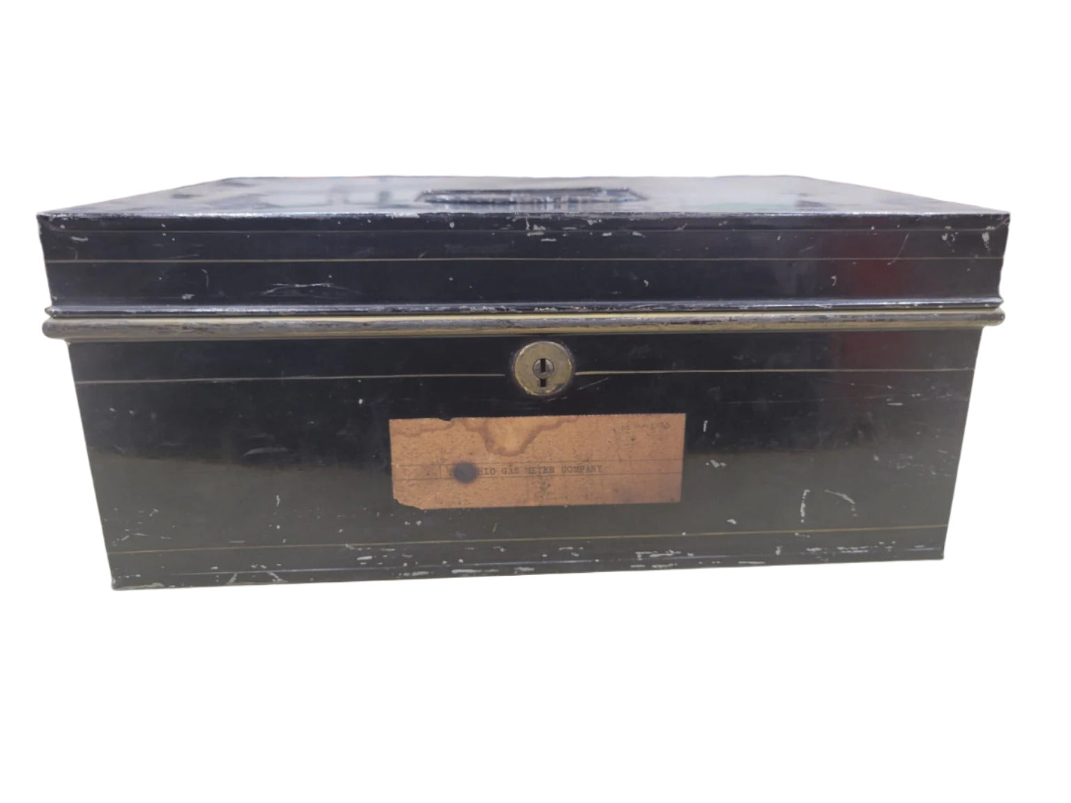 Vintage Toledo Gas Meter Company Metal Lockbox