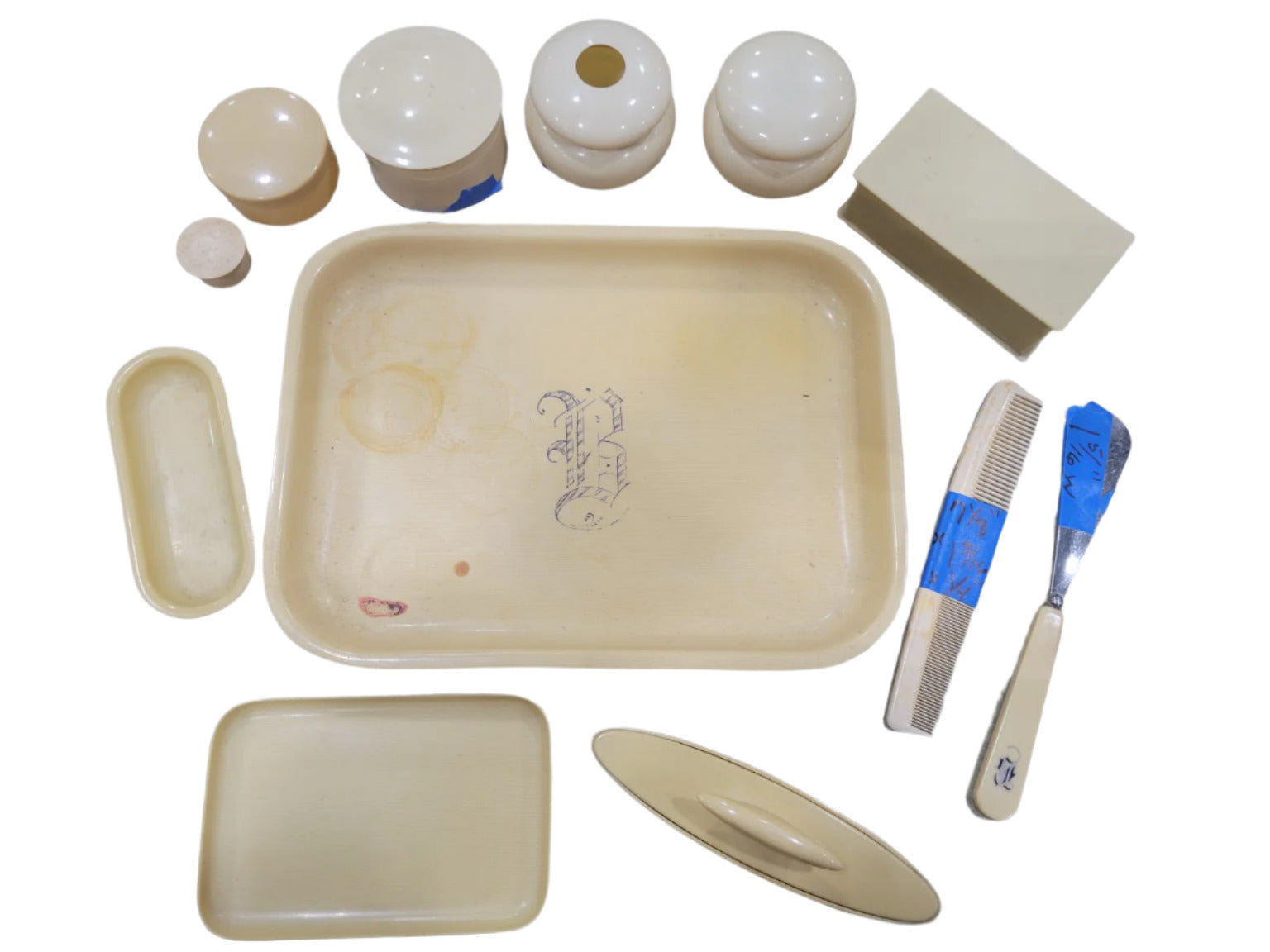 Art Deco Celluloid Vanity Set – 11 Piece