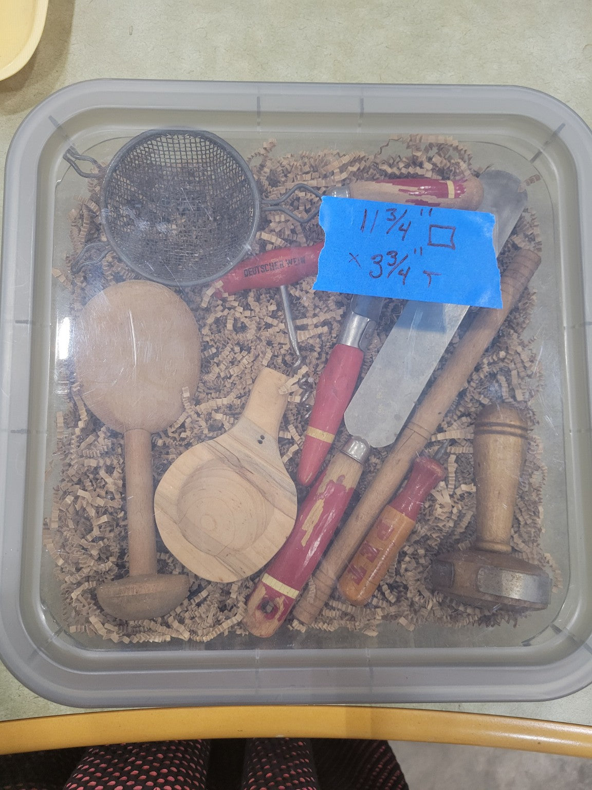 Vintage Wooden & Metal Kitchen Tool Set – Mixed Lot of 11