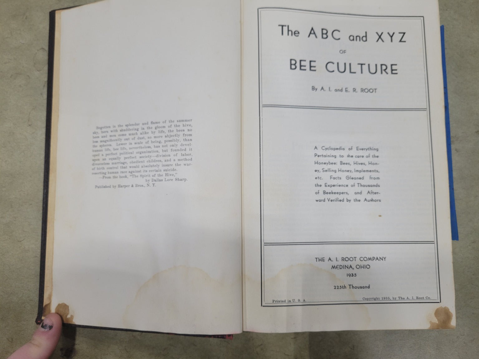 1939 "The ABC and XYZ of Bee Culture" by A.I. & E.R. Root – The A.I. Root Bee Library