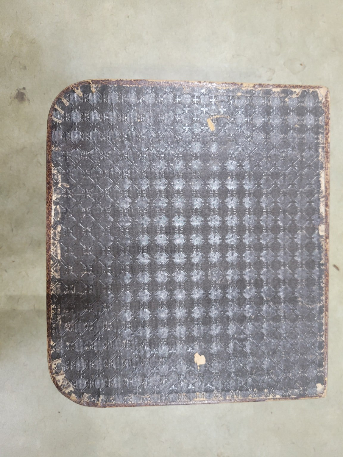 Antique Leather Corset Hook Kit with Mirror and Assorted Accessories