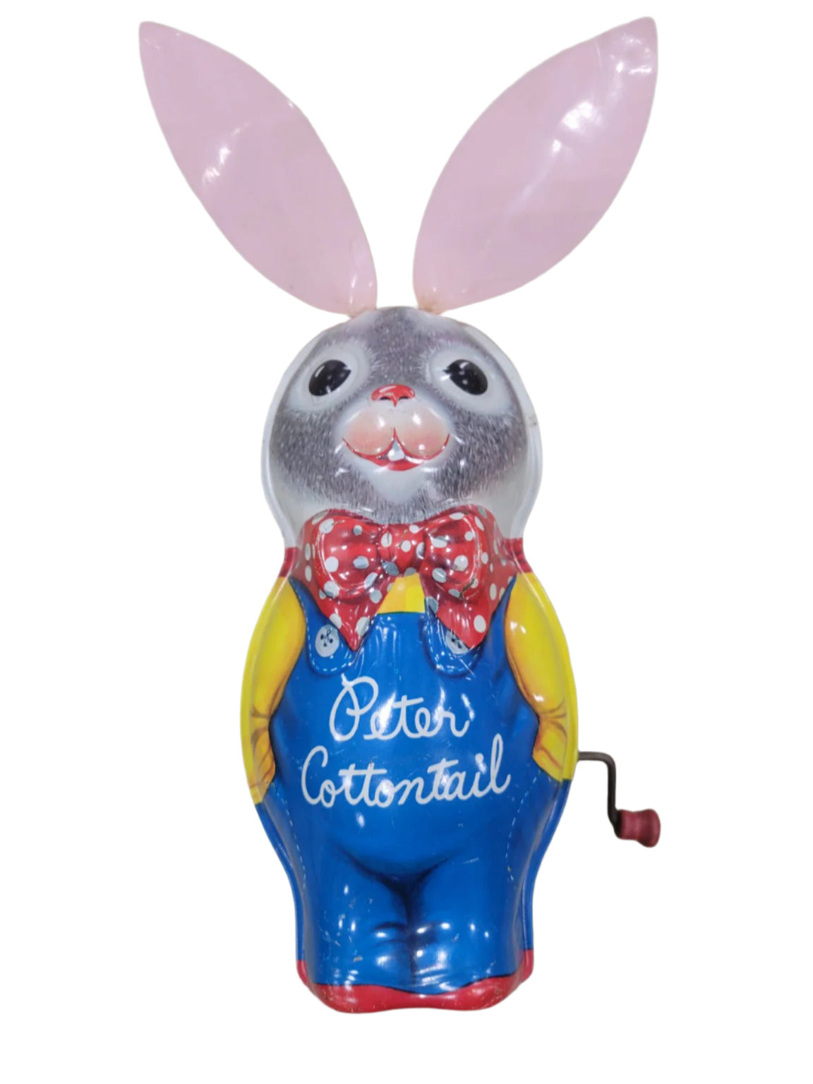 Vintage 1950s Mattel Peter Cottontail Tin Wind-Up Toy (Non-Working Mechanism)