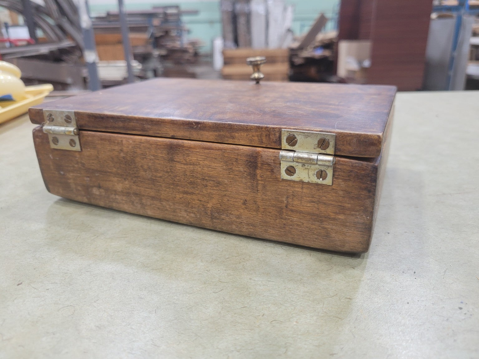 Vintage Handmade Wooden Trinket or Storage Box