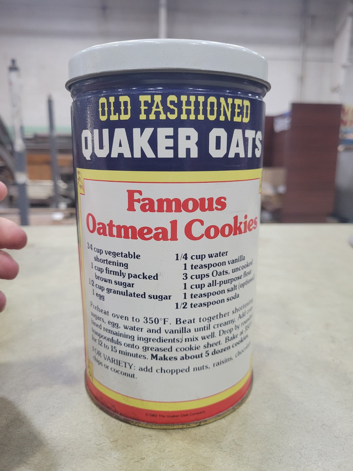 1982 Quaker Oats Limited Edition Tin