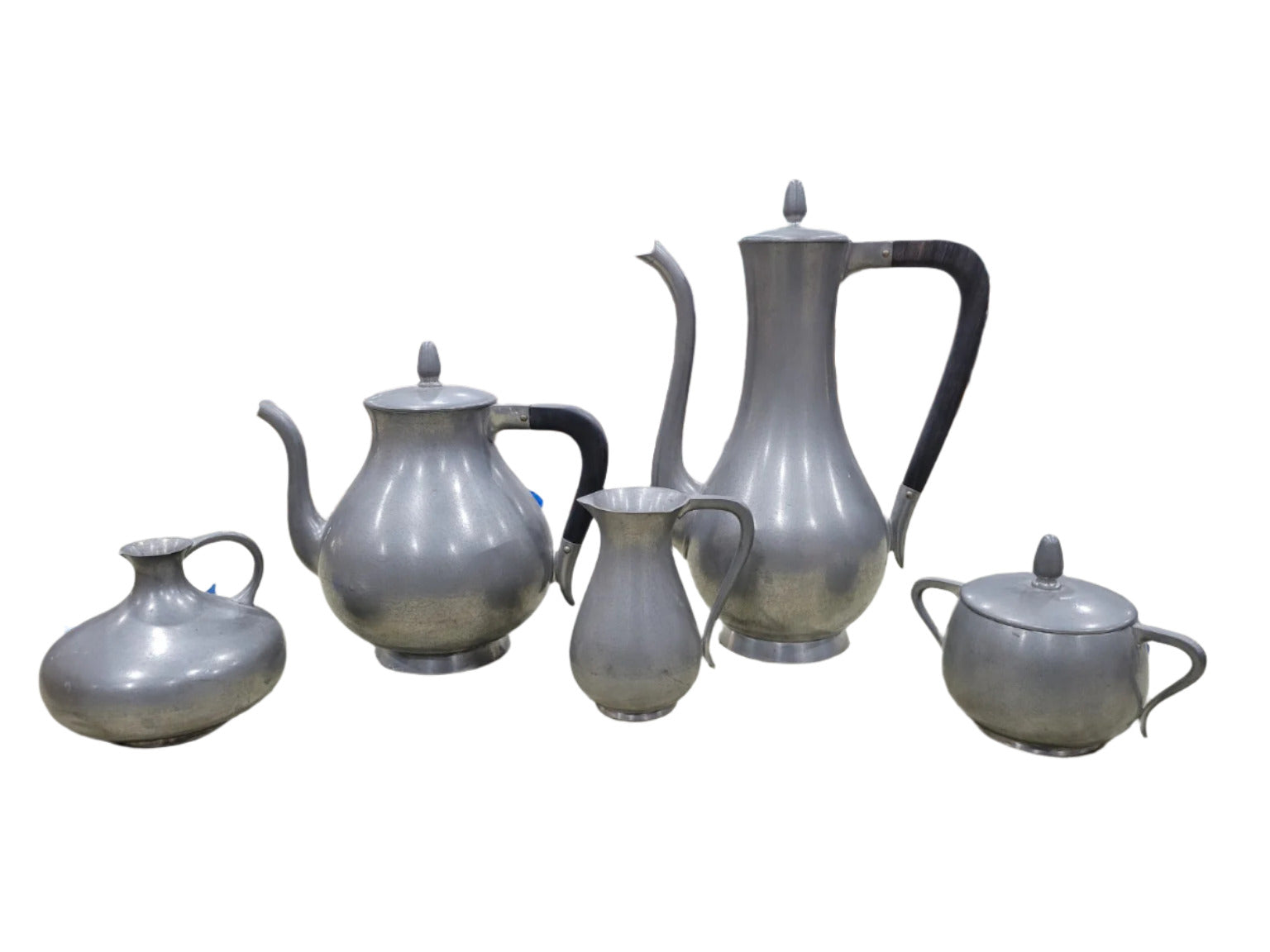 Royal Holland Pewter Tea & Coffee Service – 5-Piece Set by KMD Tiel