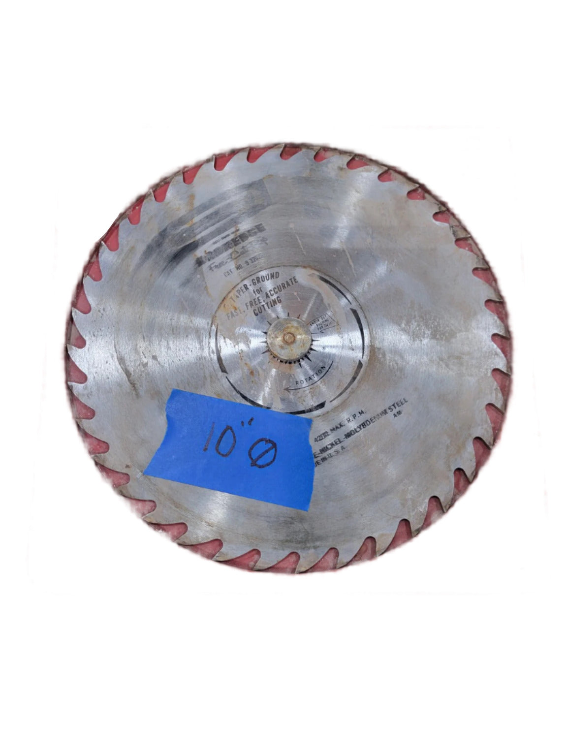 Craftsman 10" Hollow Ground Taper Combination Saw Blade – With Red Storage Case