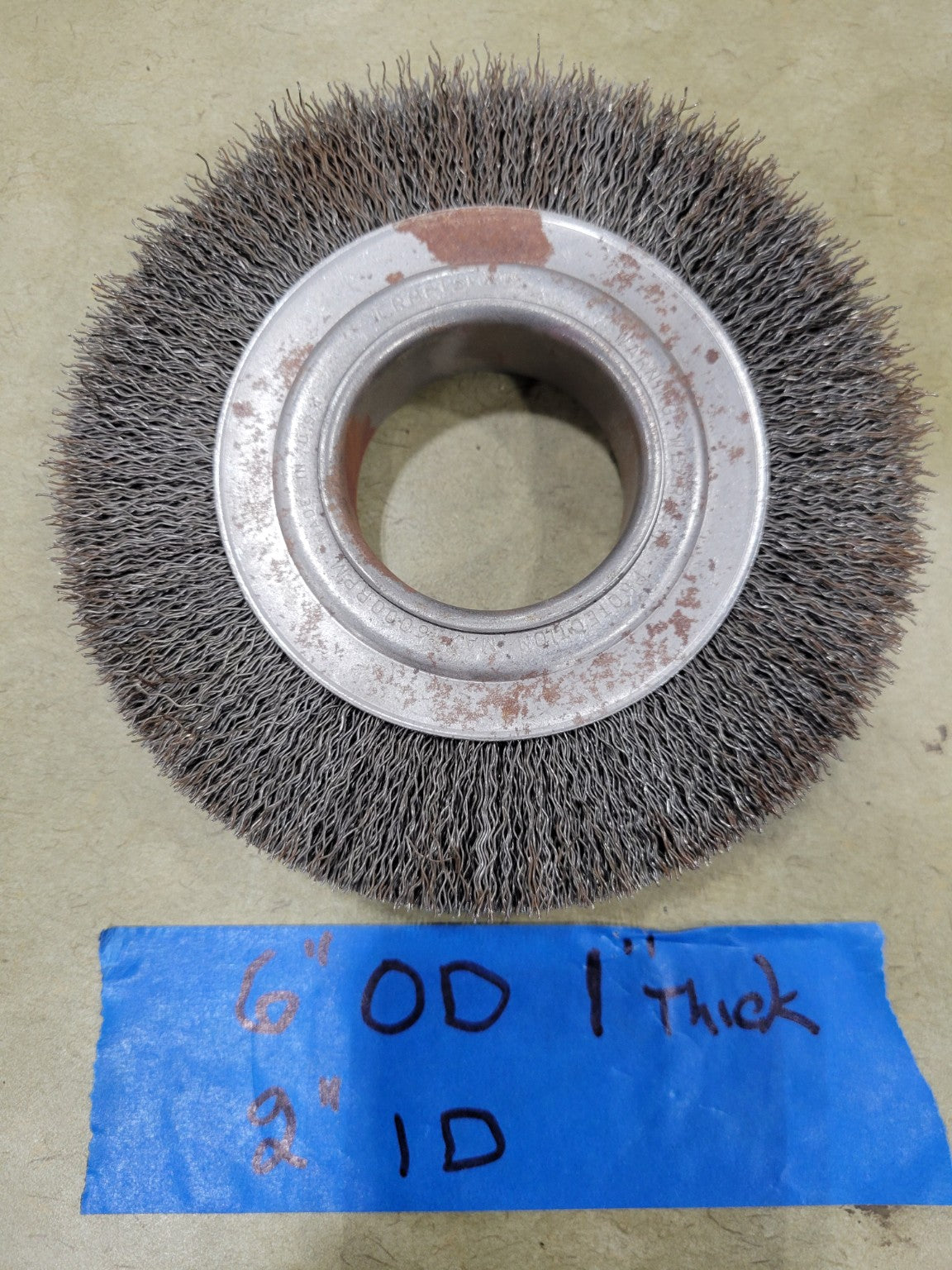 Craftsman 6" Industrial Crimped Wire Wheel – 1" Thick, 2" Arbor ID