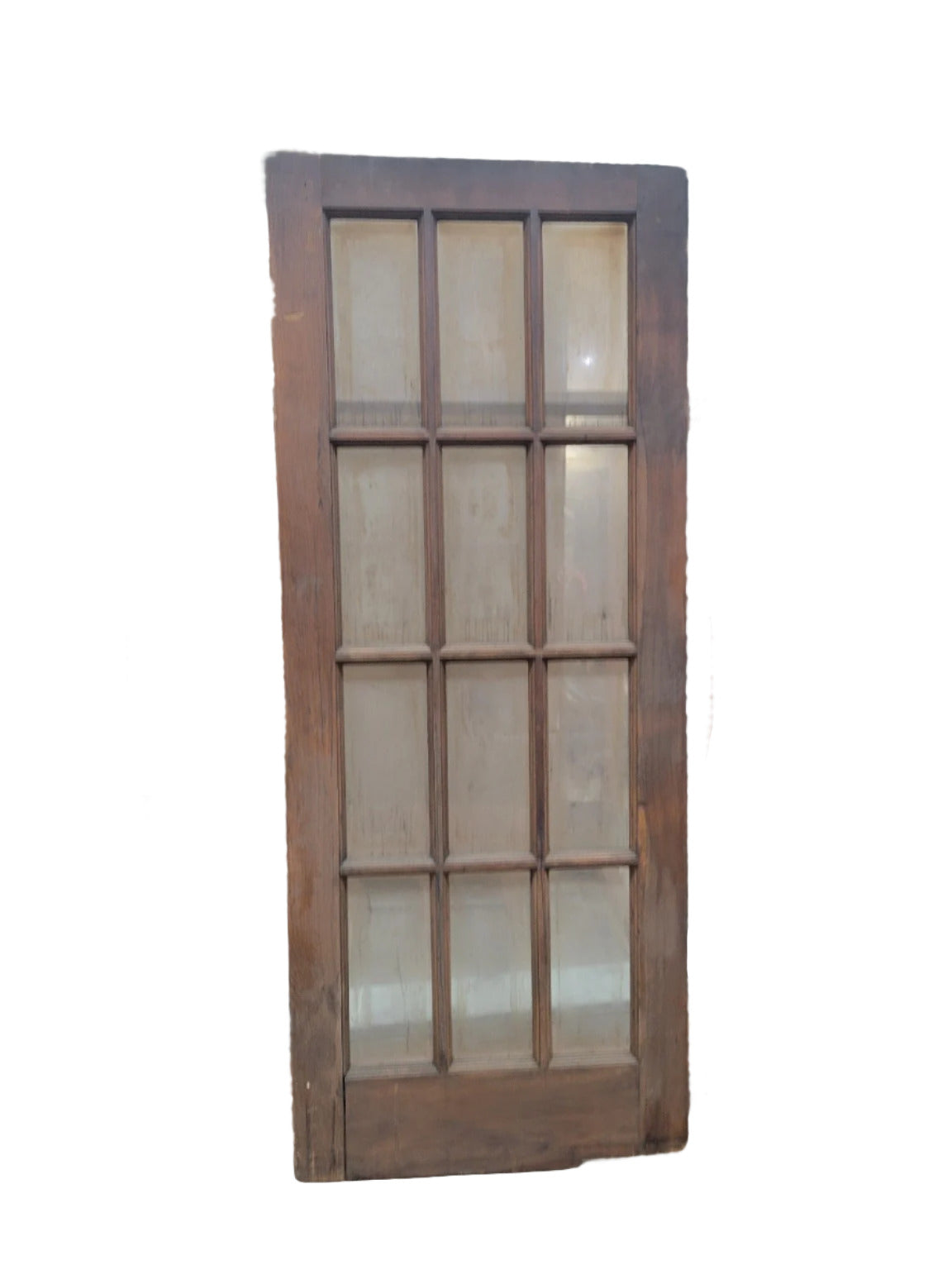Vintage 15-Lite Wood Swing Door – Clean Paneled Design – 32" x 77 ⅞" (D)