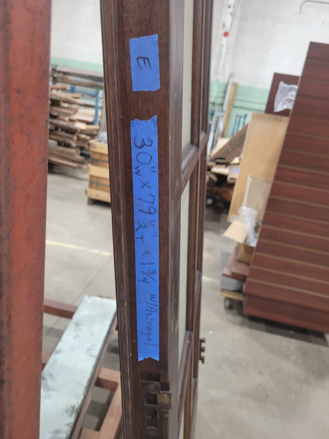 Vintage 10-Lite Door with Astragal – 30" x 79 ½" (E)
