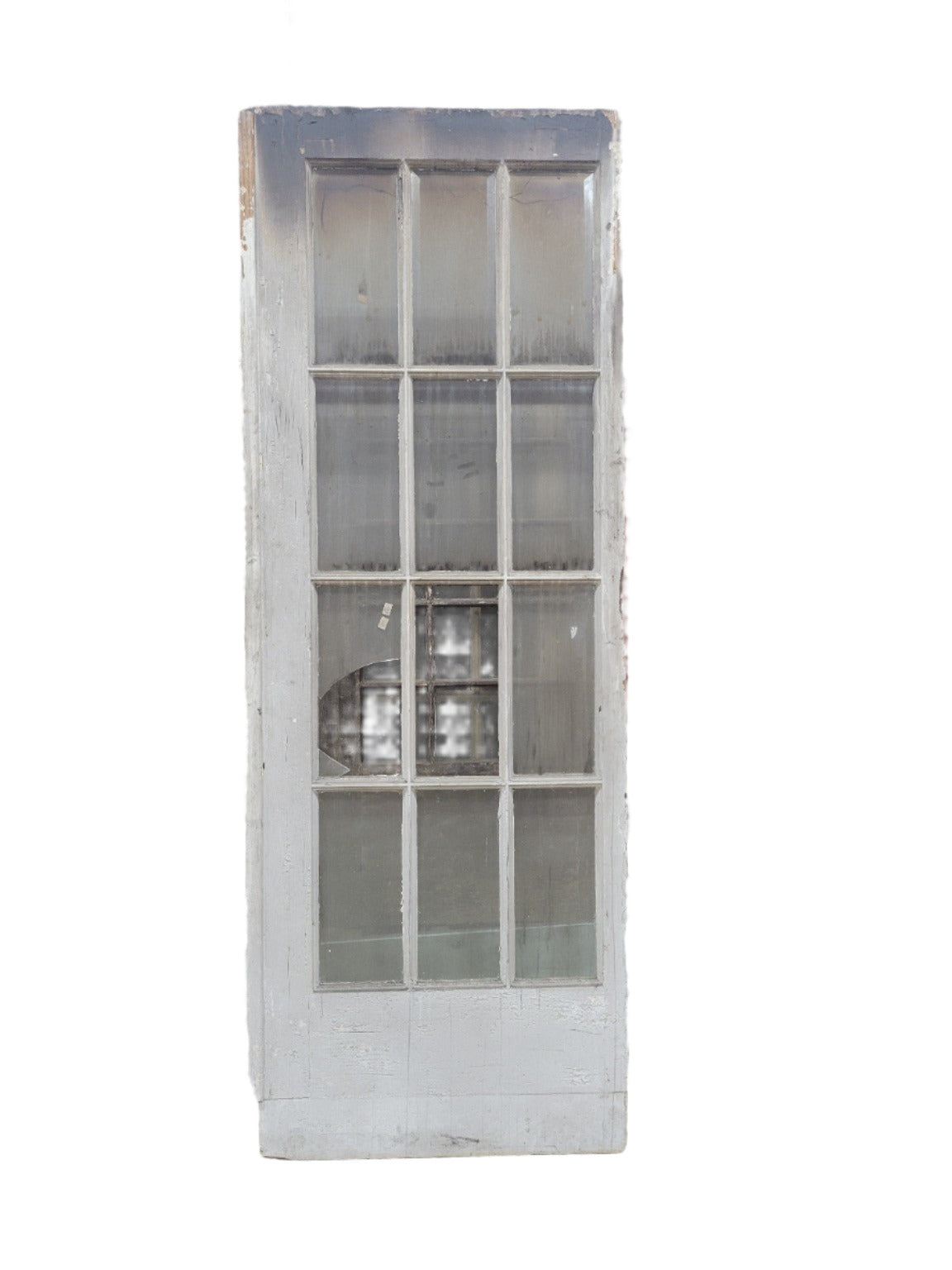 Distressed 15-Lite Painted Door with Astragal – 29 ½" x 83 ¾" (LL)